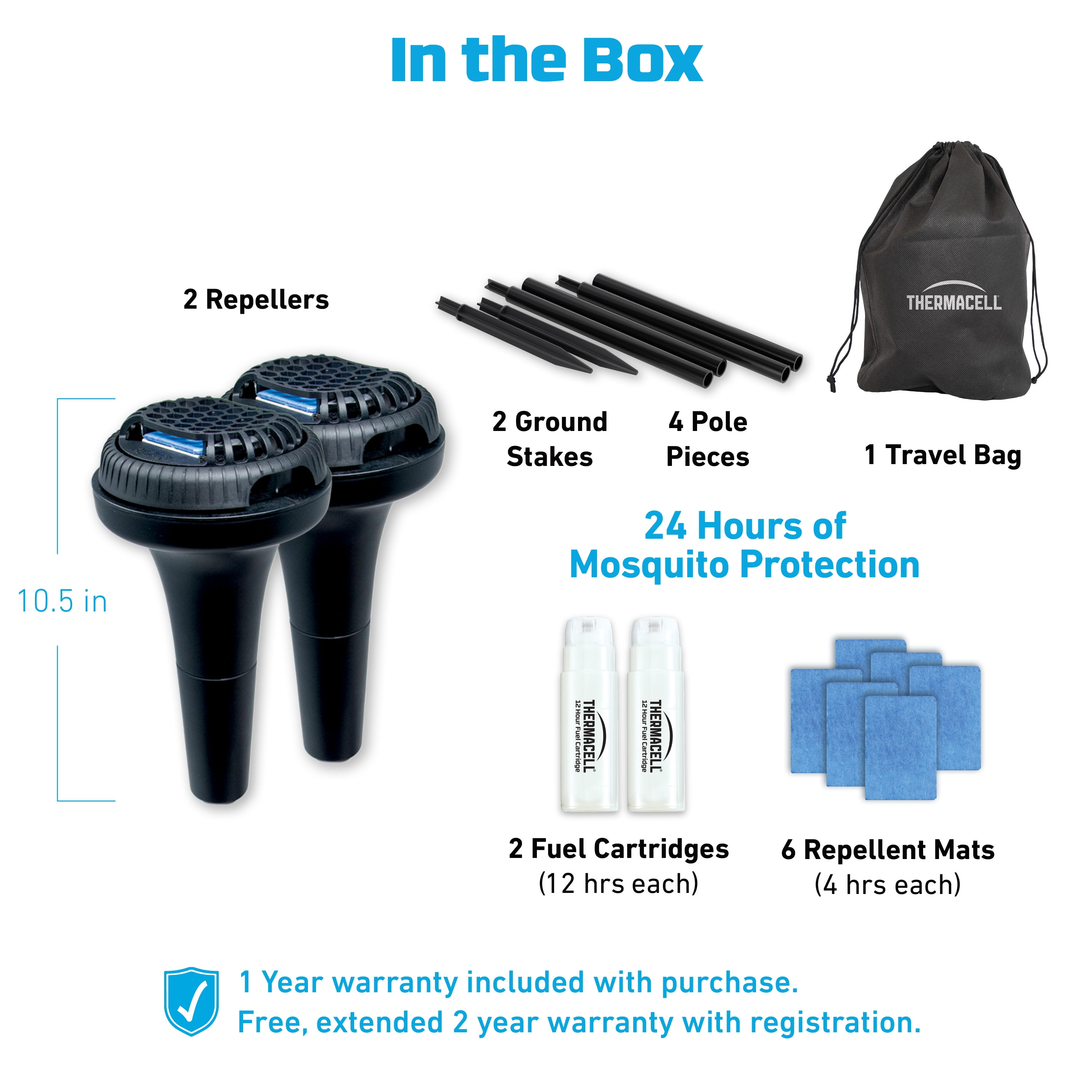 Thermacell Mosquito Repellent Perimeter System with Two 12-Hour Fuel Cartridges, 2 Count - Image 3