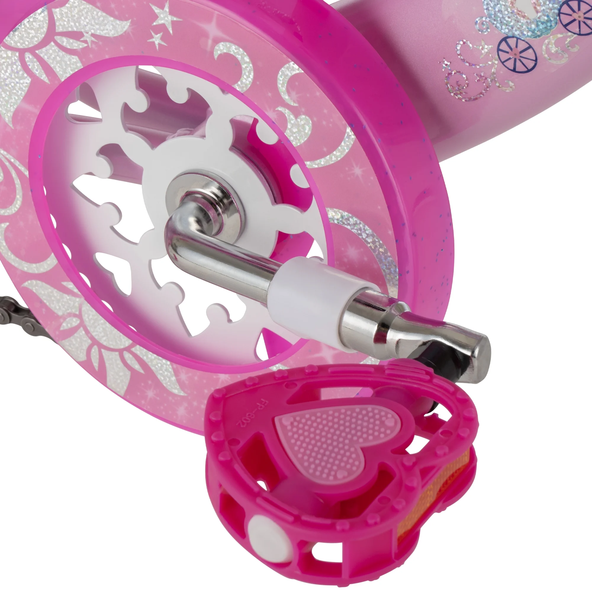 Huffy 16" Disney Princess Kids' Bike, Fits Riders 3'5" - 4'0", Pink, Child, Girl's - Image 8