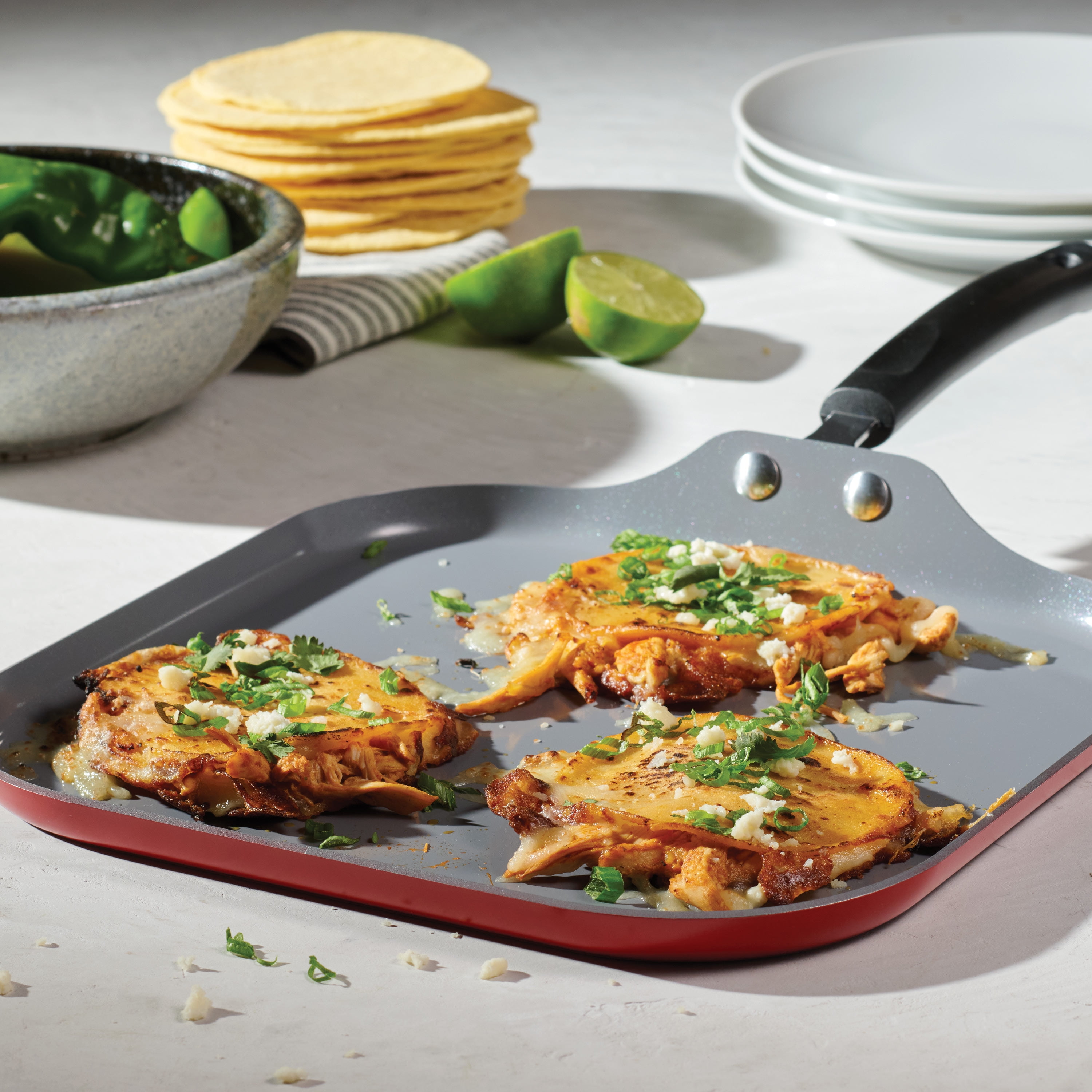 Tramontina Primaware 18 Piece CERAMIC Cookware Set, Red - Image 3