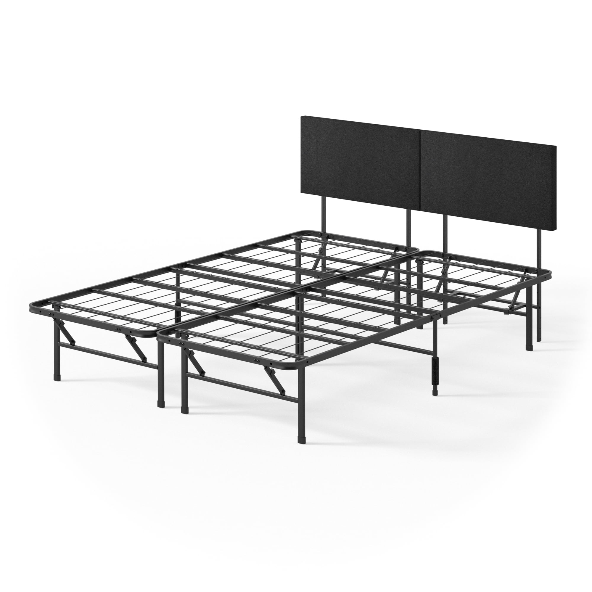 Zinus 42" SmartBase® Foundation with Upholstered Headboard, Metal Bed Frame, Queen - Image 15