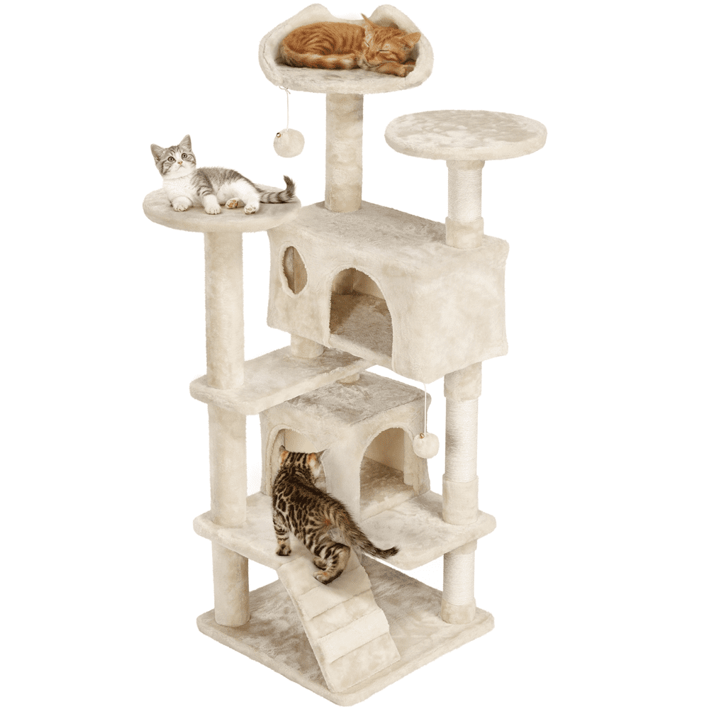 Renwick 51.2-in Cat Tree & Condo Scratching Post Tower, Beige - Image 13