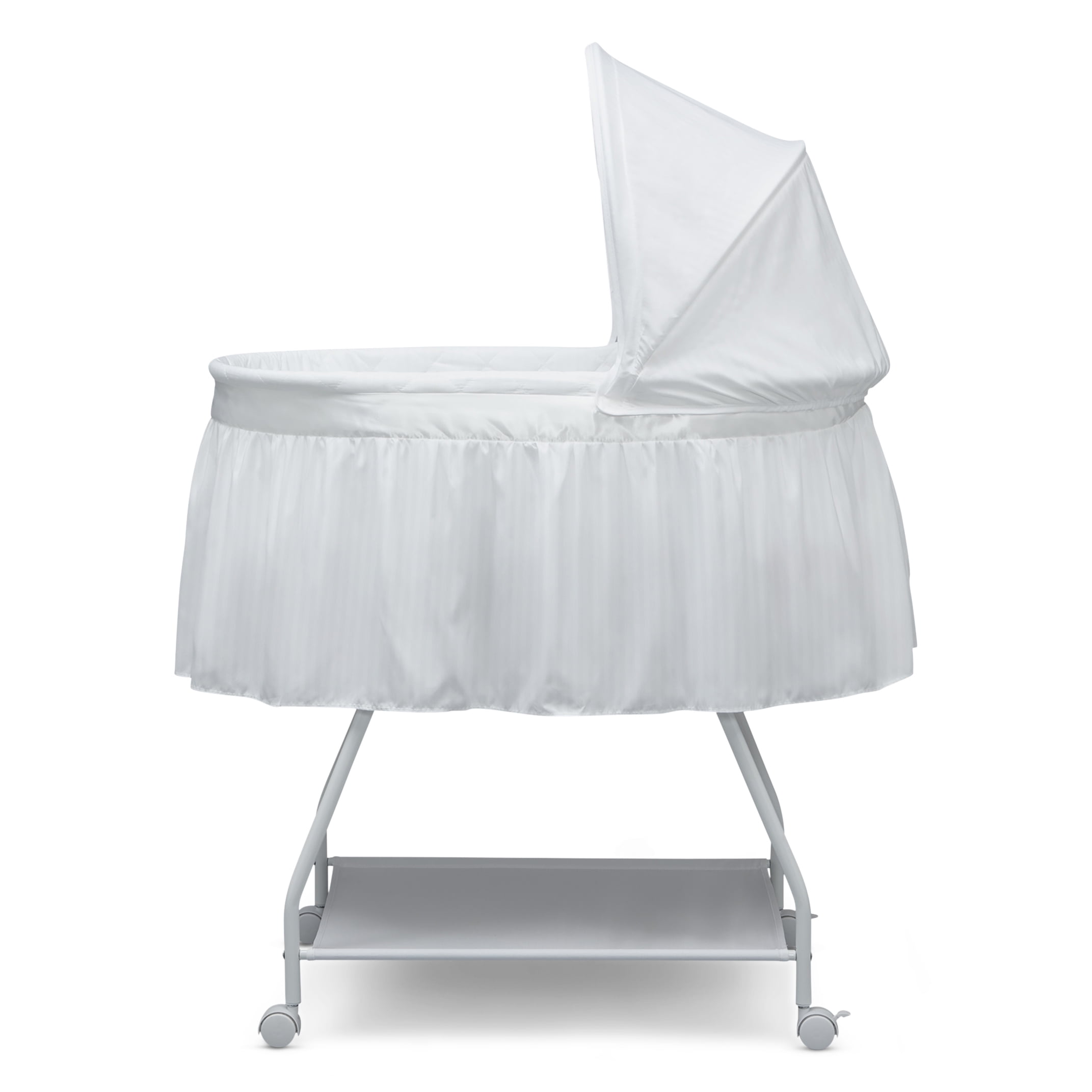 Delta Children Classic Sweet Beginnings Bassinet, White - Image 16
