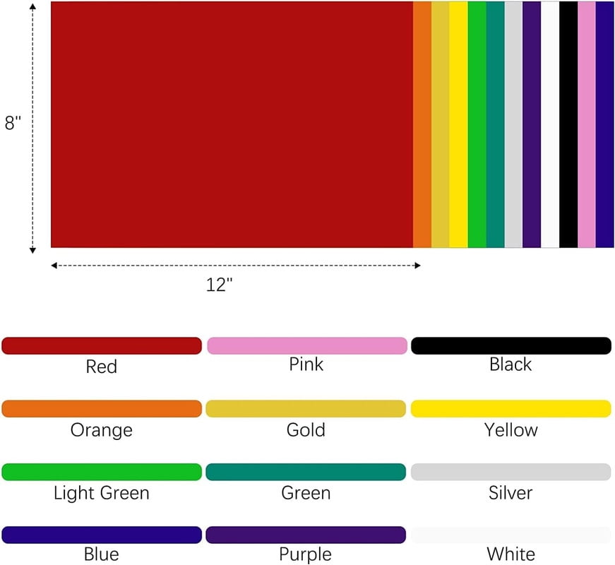 HTVRONT Automatic & Mini Heat Press, Smart Machine With 12 Pcs Mixed Color Vinyl Bundle - Image 3