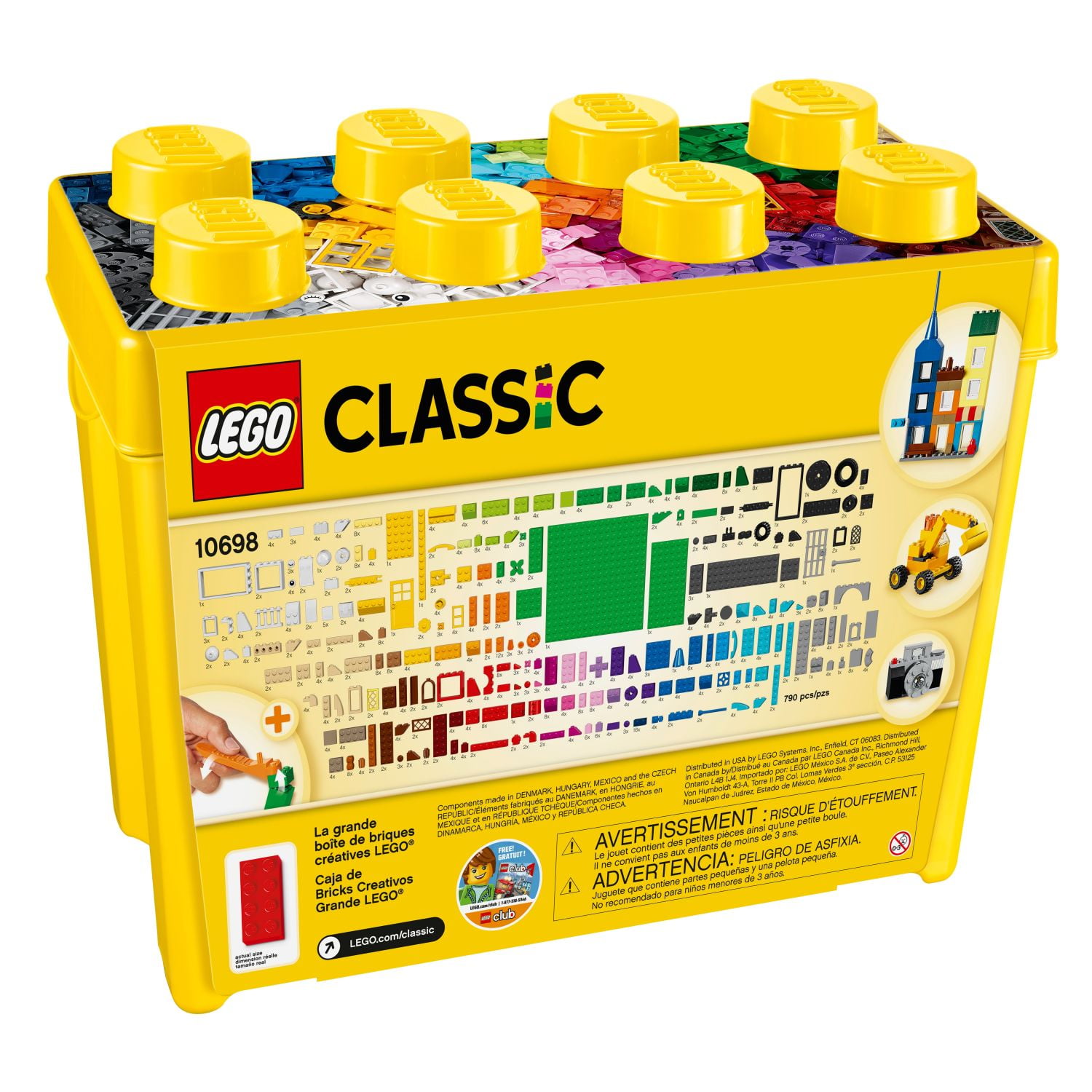 LEGO Classic Large Creative Brick Box 10698 Play and Be Inspired by LEGO Masters, Toy Storage Solution for Home or Classrooms, Interactive Building Toy for Kids, Boys, and Girls - Image 2