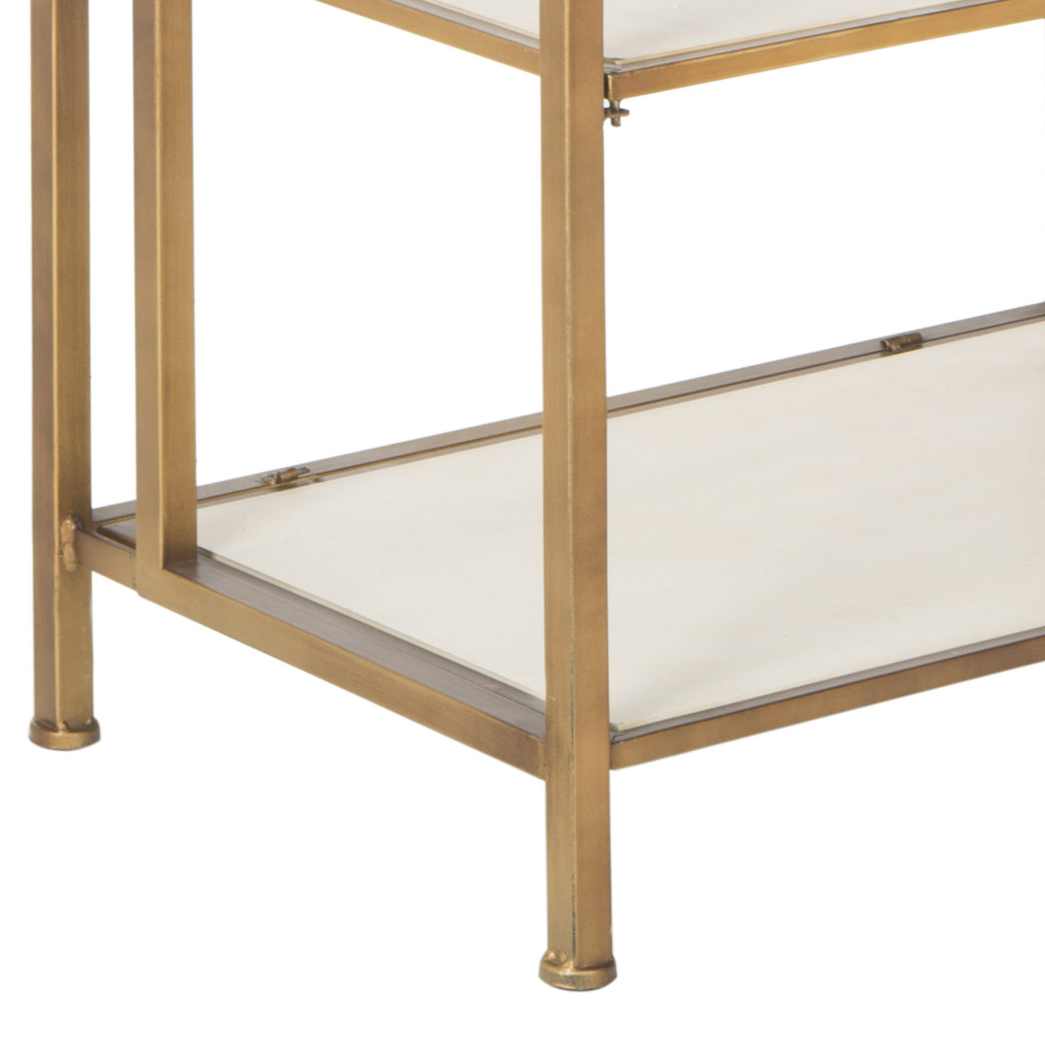 SAFAVIEH Kimmy Modern 6 Tier Modern Glam Etegere, Gold/White (23.8 in. W x 16 in. D x 72 in. H) - Image 5