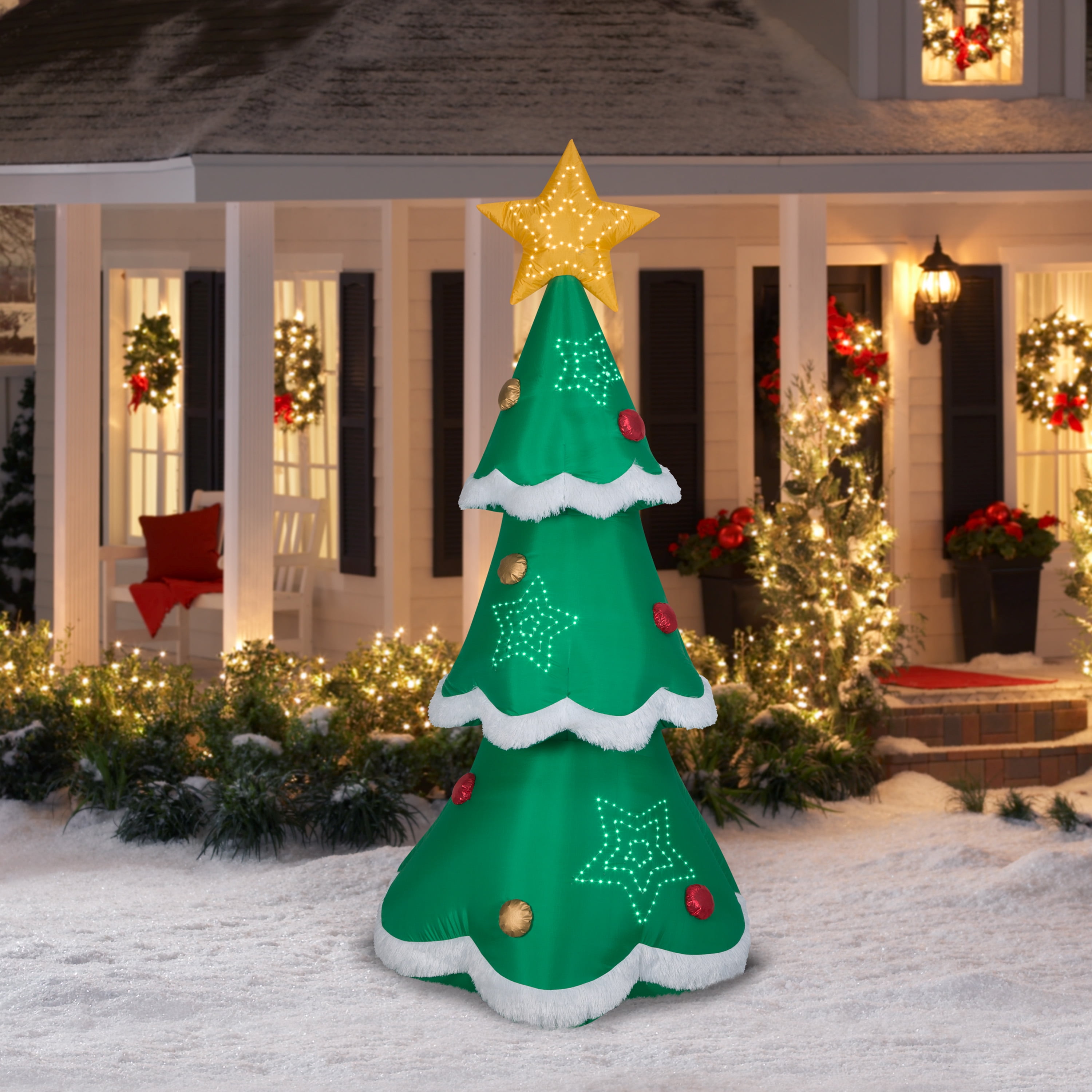 Holiday Time 7.5ft Lightshow Christmas Tree Inflatable - Image 2