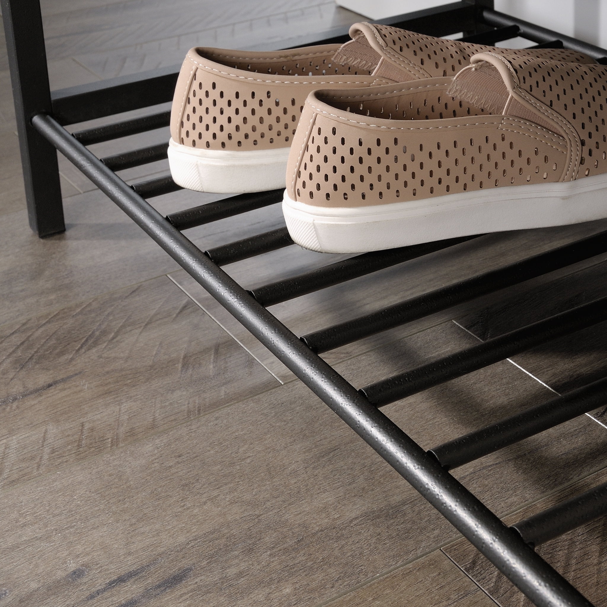 Sauder North Avenue Storage Bench, Sindoori Mango Finish - Image 5