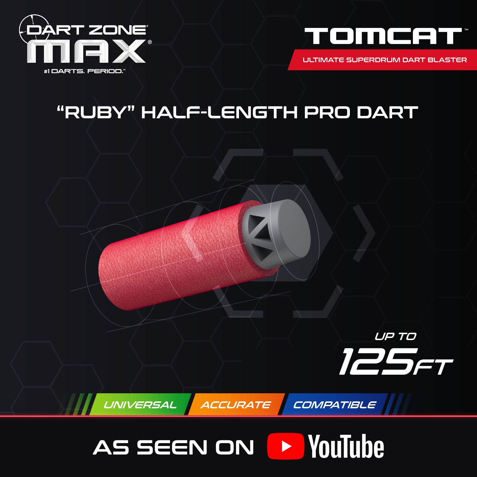 DART ZONE Max Tomcat Ultimate Superdrum Dart Blaster 58-Piece Set - Image 6