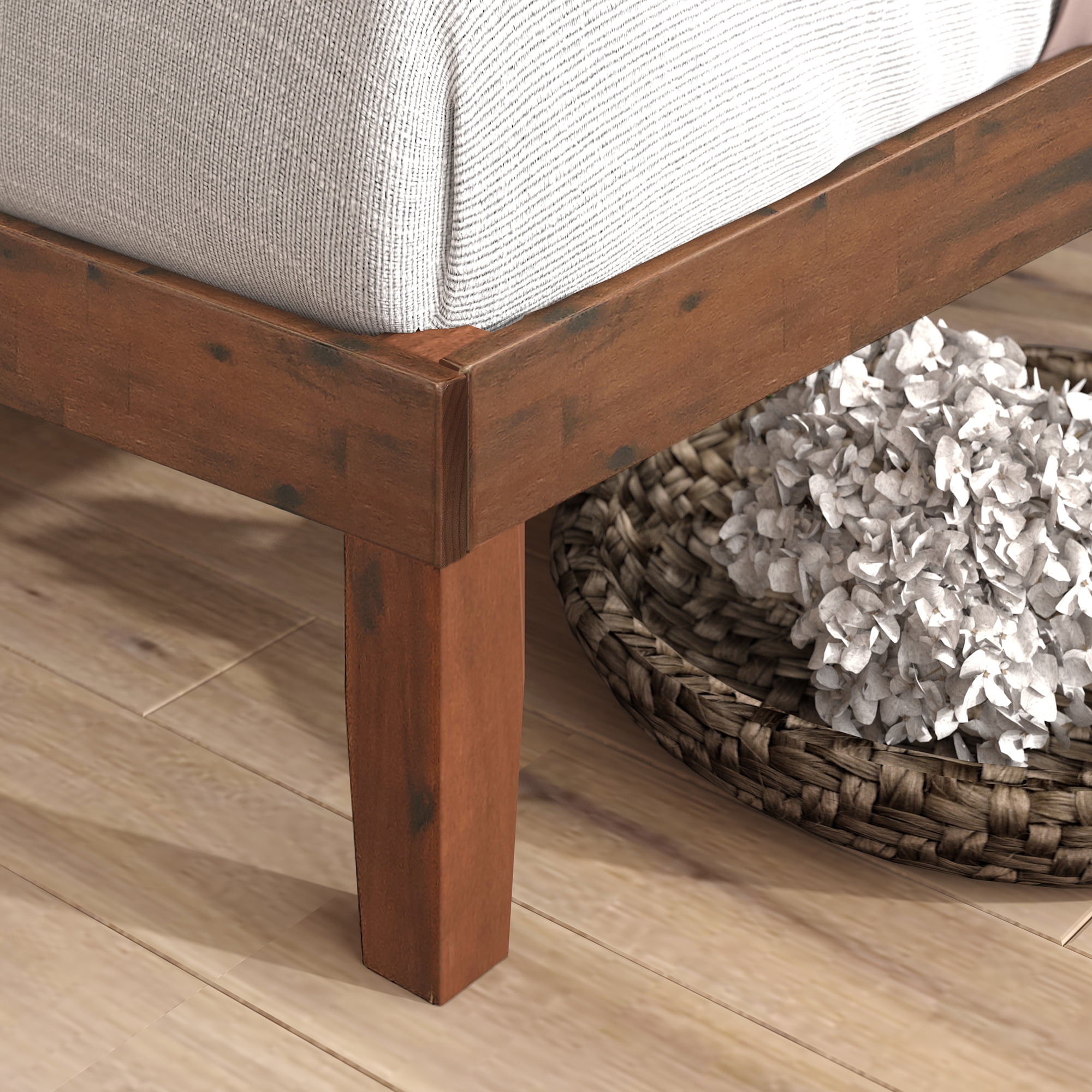 Zinus Vivek 37" Wood Platform Bed Frame with Headboard, Queen - Image 10