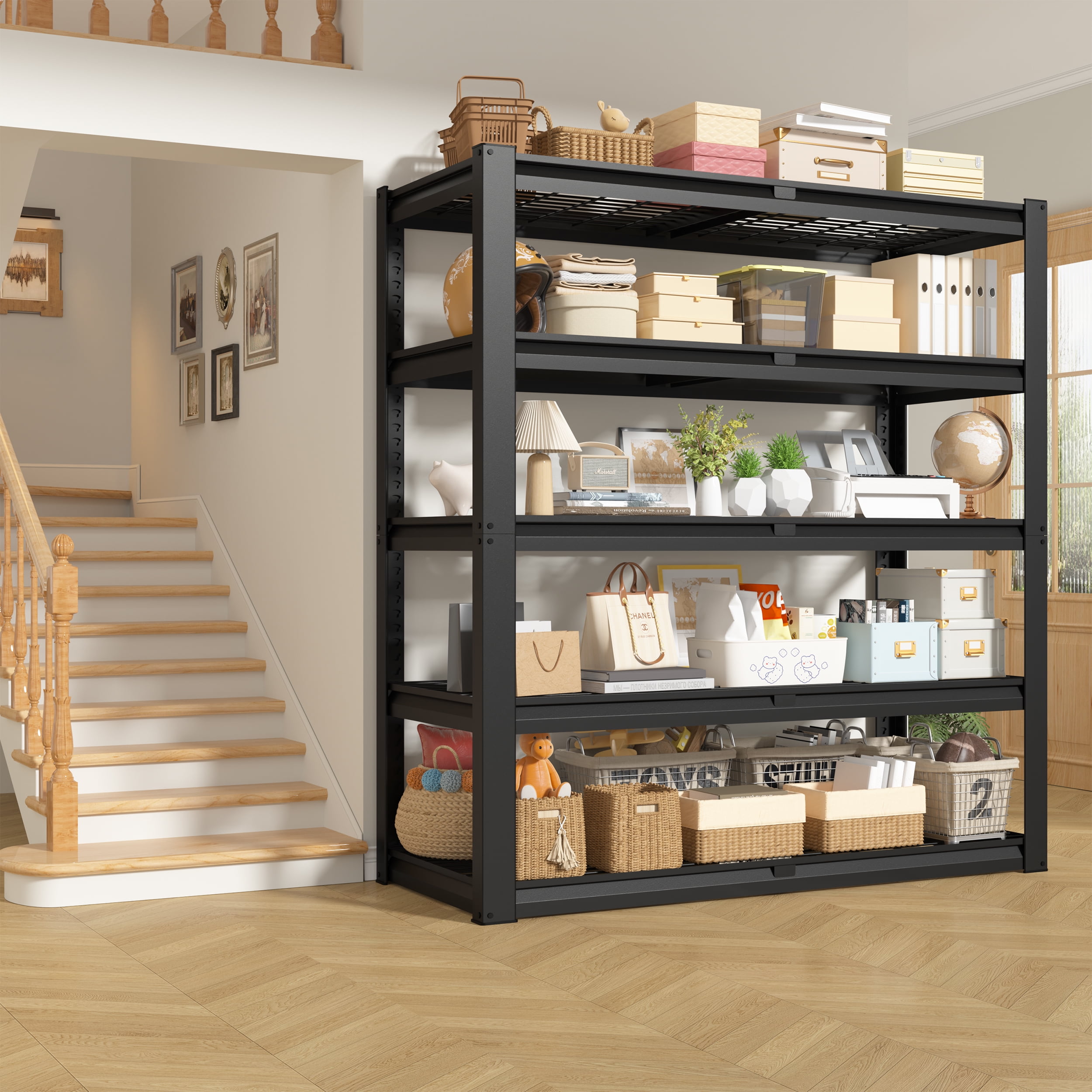 TrumanPick Storage Shelves 2500LBS Metal Wire Shelving Units Garage Storage Rack 48"W x 18"D x 72"H Heavy Duty Adjustable Industrial Shelving - Image 10