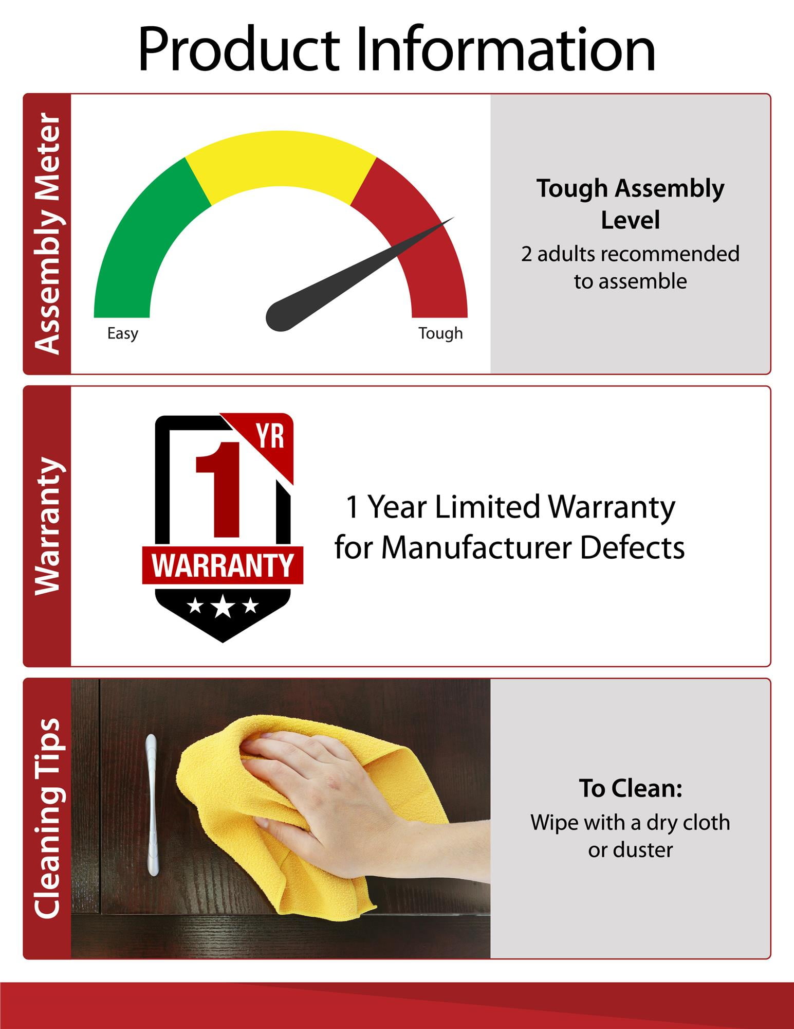 Ameriwood Home Carson TV Stand fits up to 70" with Multiple Open Shelves, Cherry and Black - Image 12