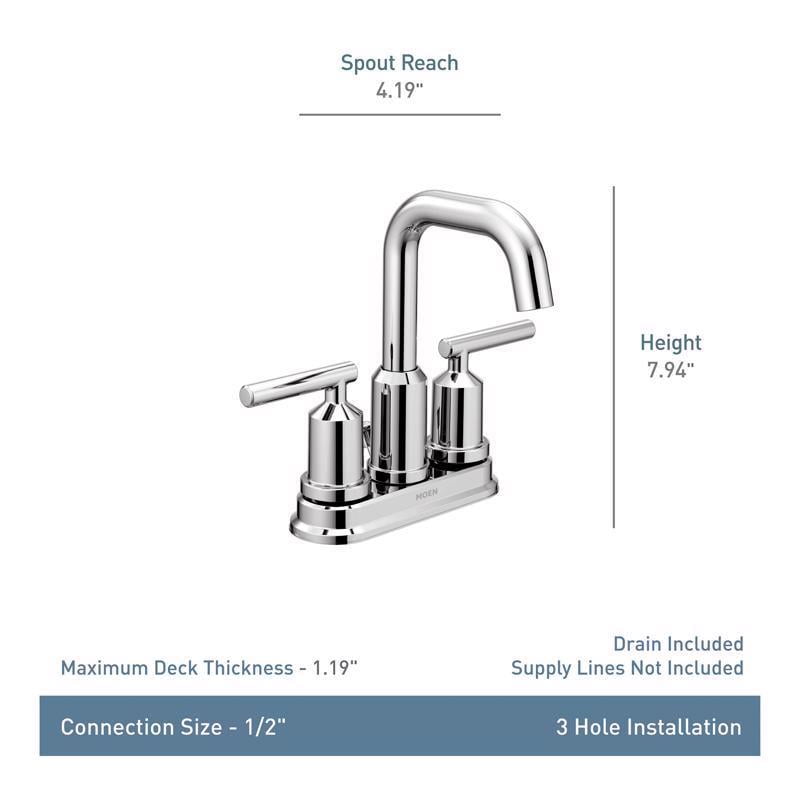 Moen Gibson Two-Handle High Arc Bathroom Faucet - Image 2