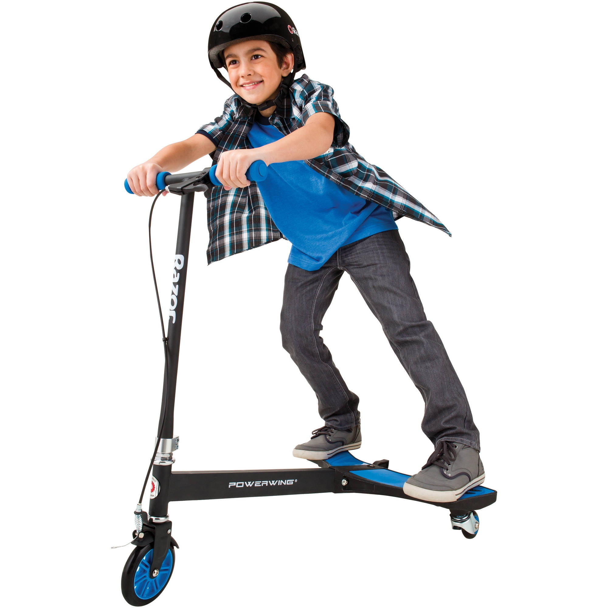 Razor Powerwing Caster Scooter Blue - Ages 6+ and Riders up to 143 lbs, Blue - Image 7