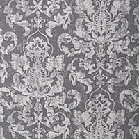 Linon McShane Indoor Upholstered Button Tufted Armless Slipper Accent Chair, Gray Damask - Image 6