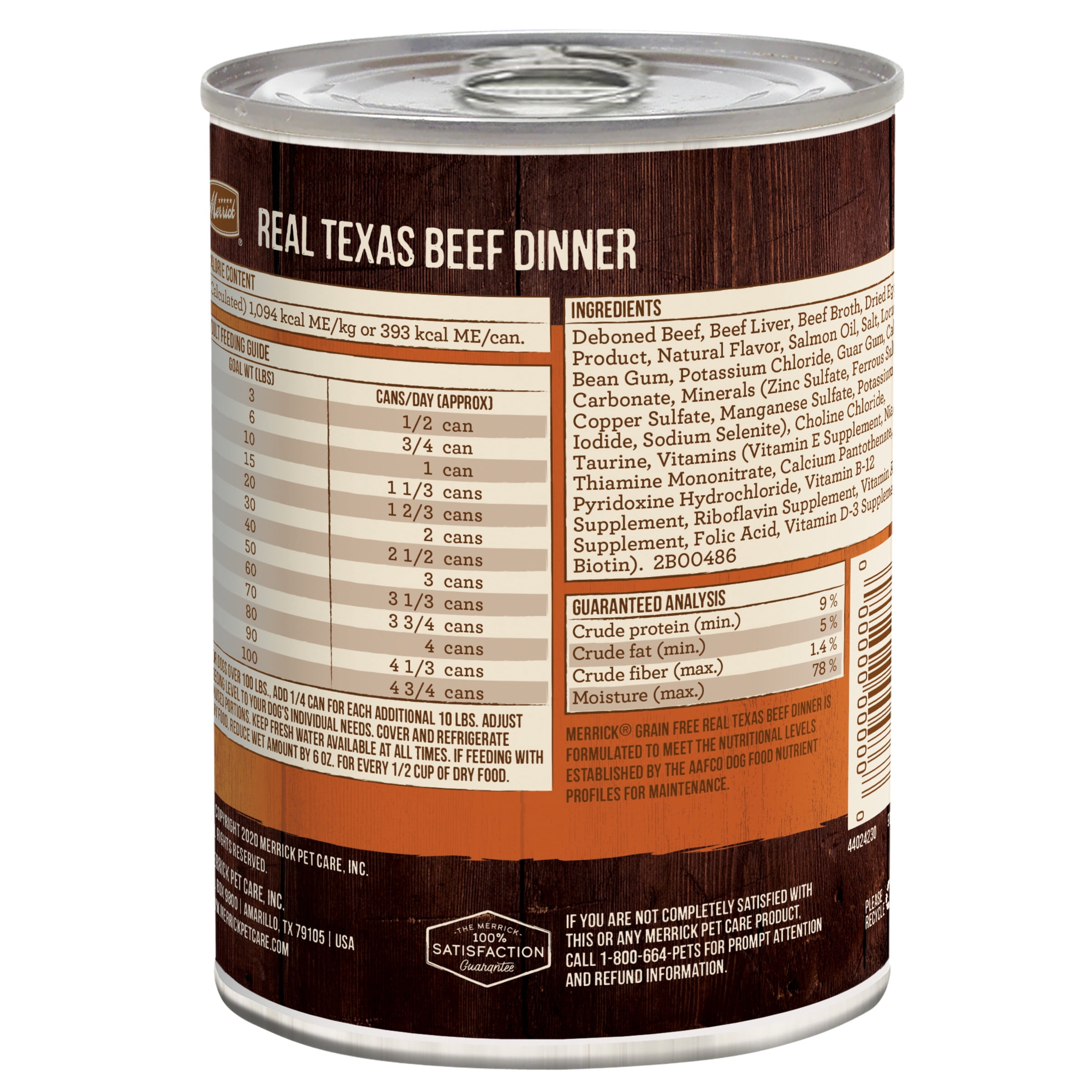 (12 Pack) Merrick Grain Free Wet Dog Food Real Texas Beef Dinner, Canned Dog Food, 12.7 oz Cans - Image 12
