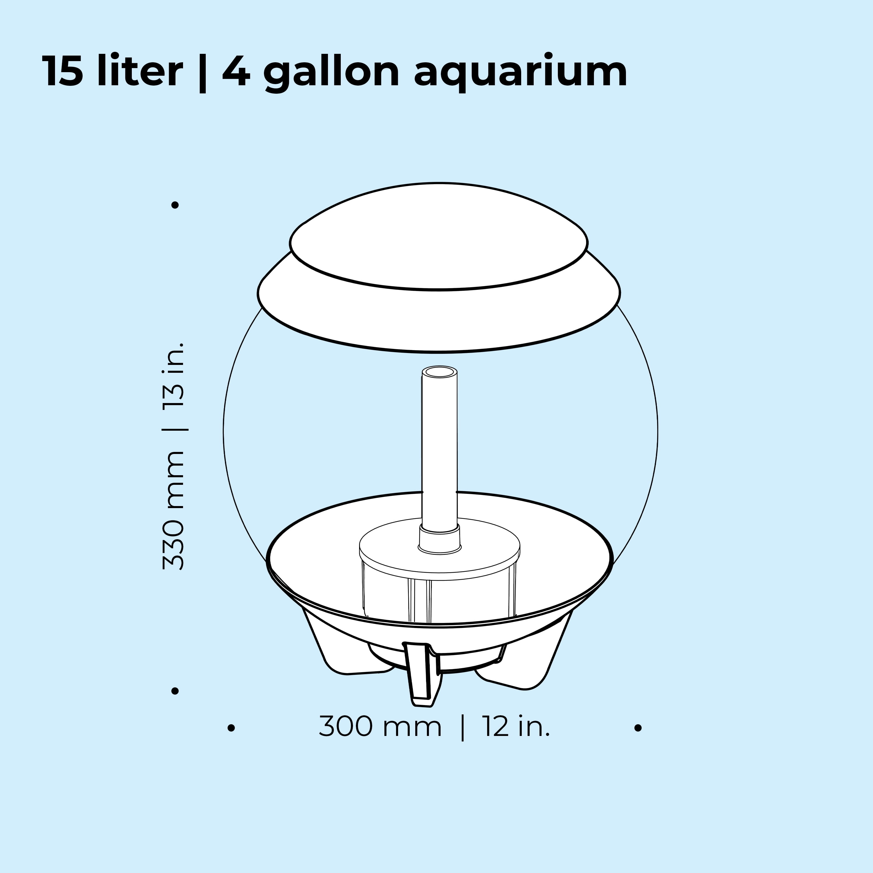 biOrb HALO 15 Aquarium with MCR Light - 4 gallon, white - Image 7