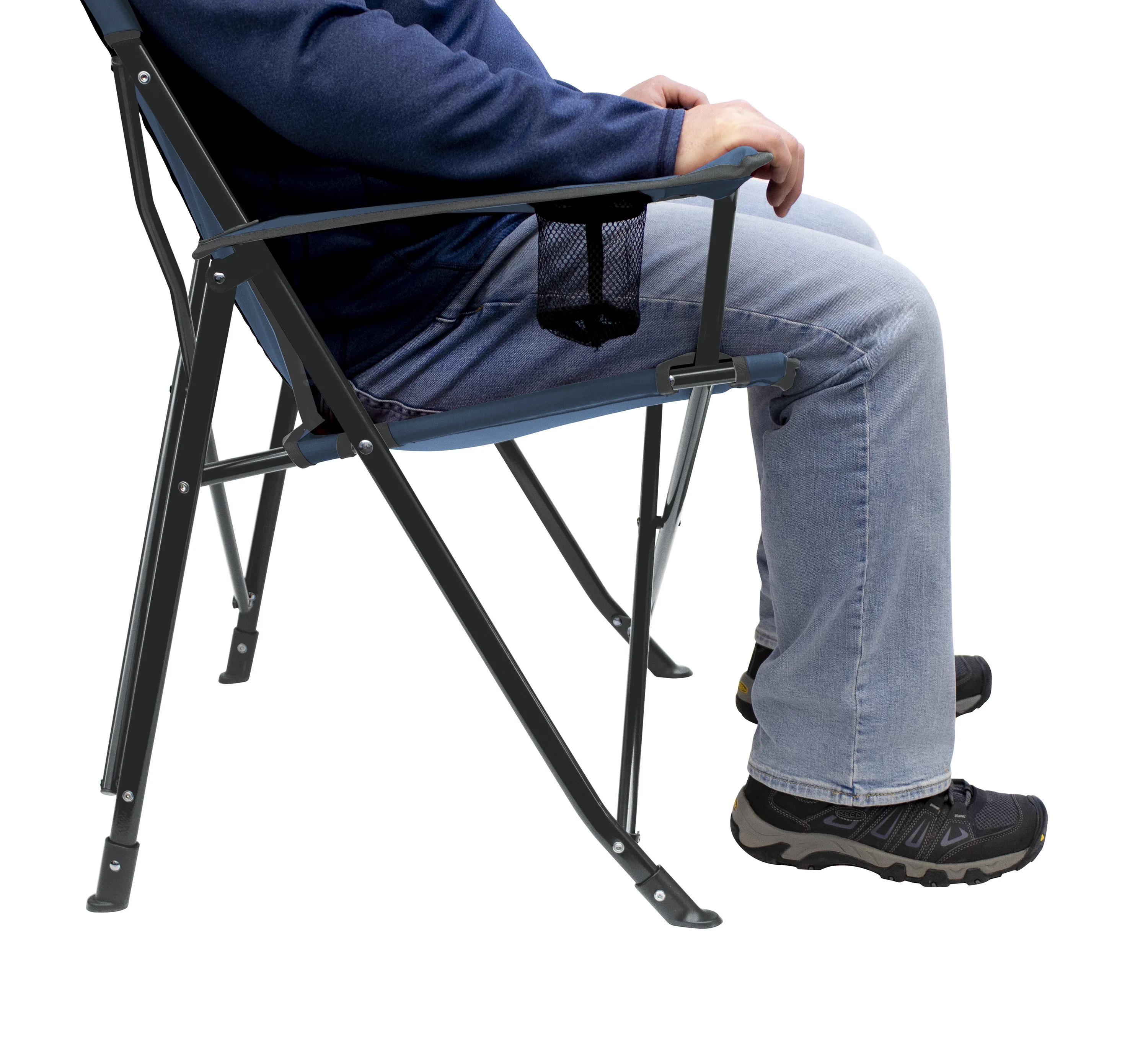 GCI Outdoor SunShade Comfort Pro Portable Folding Canopy Chair, Lichen Blue - Image 3