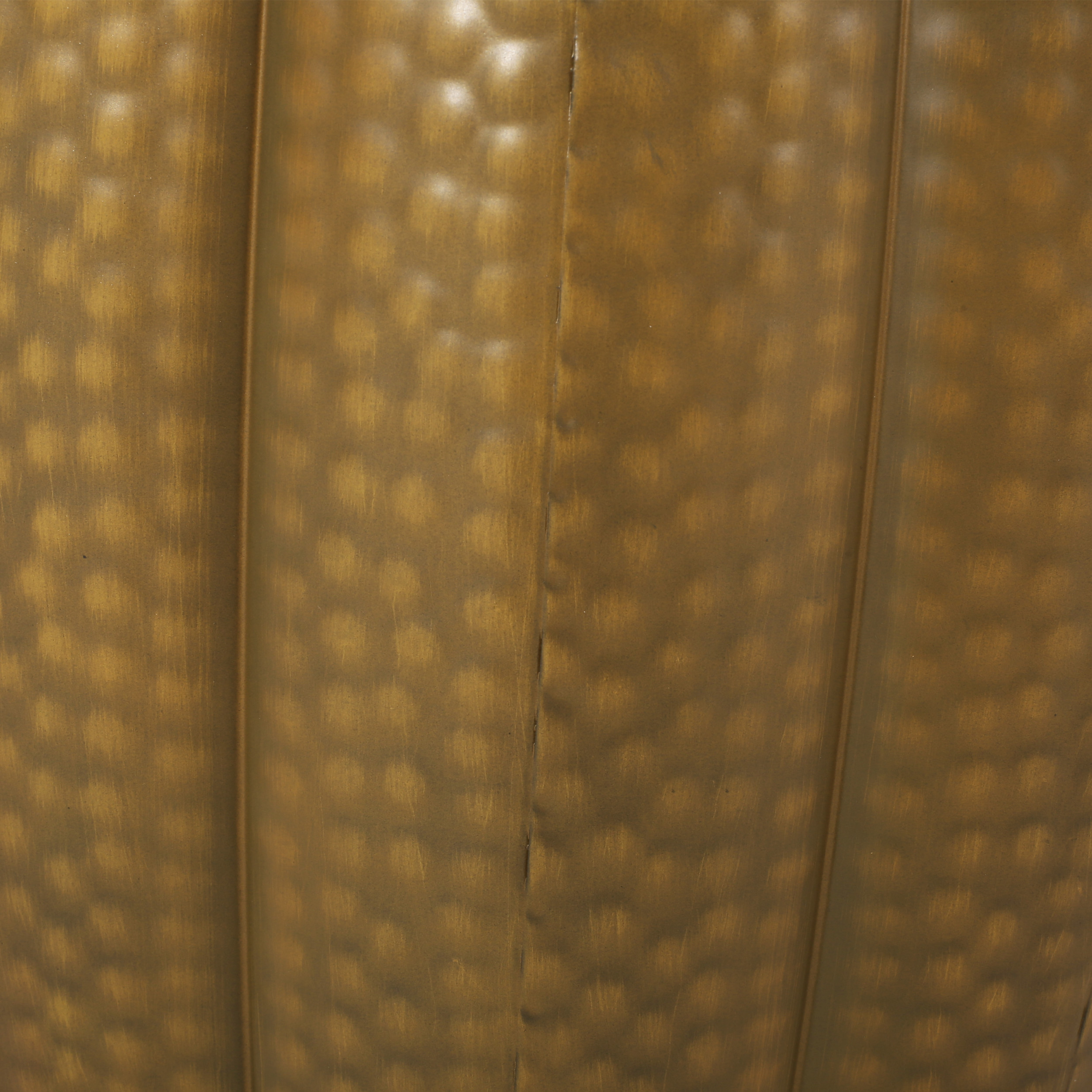 Noble House Perrotto Metal Mandala Pumpkin Side Tables, Set of 2, Brushed Antique Gold - Image 8