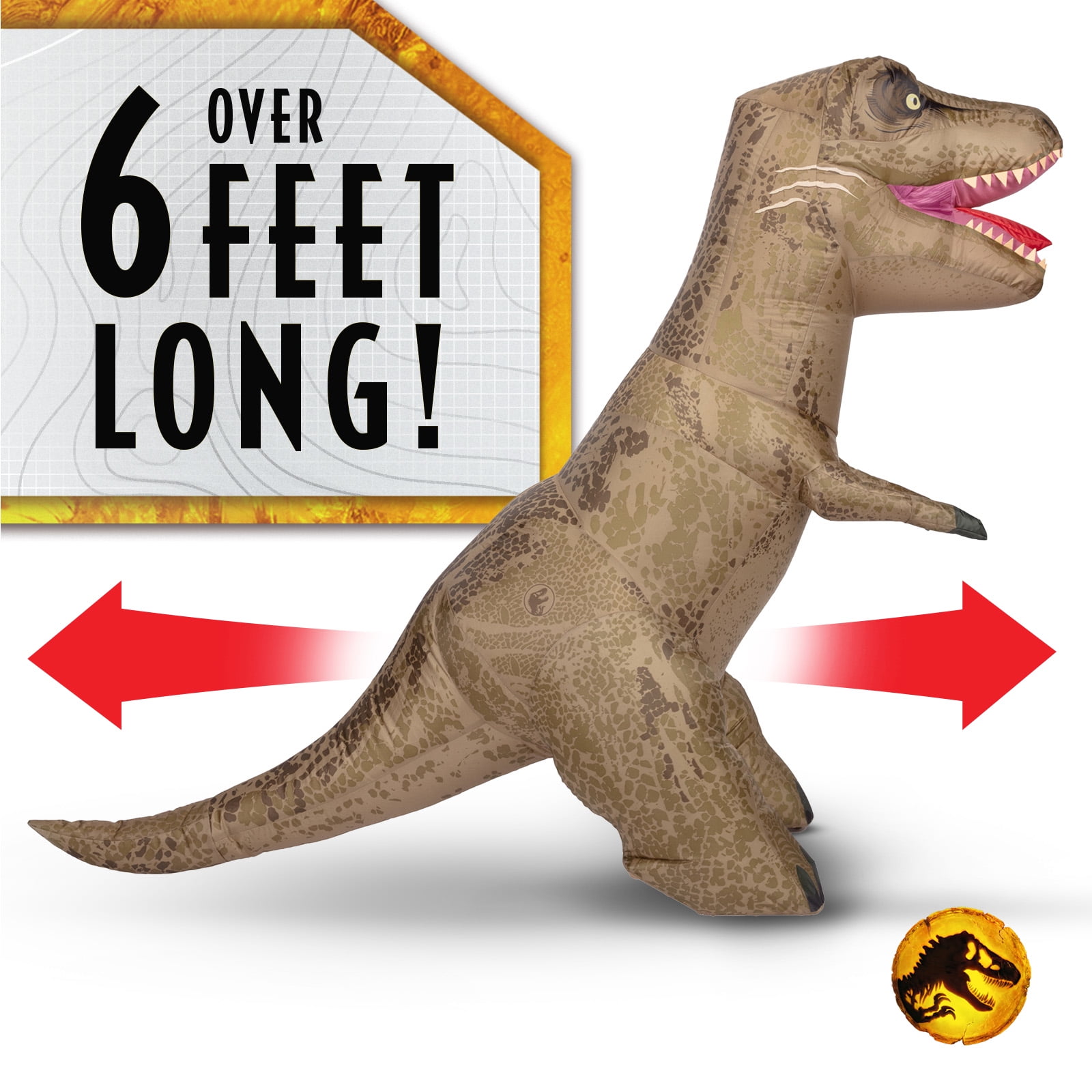 AirTitans Jurassic World Massive Attack T-Rex Remote Control Inflatable Over 6 feet Long with More than a Dozen T-Rex Sound Effects - Image 2