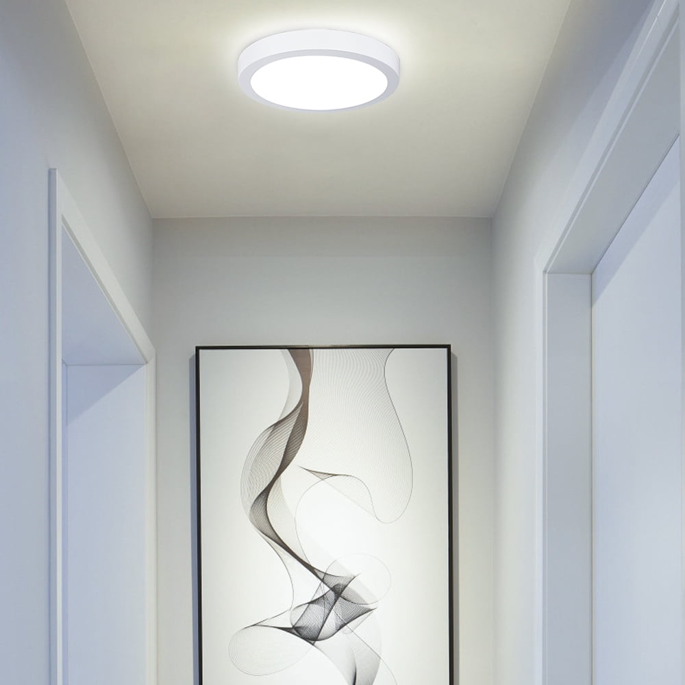 5 Packs DingLiLighting 8.9" Modern LED Flush Mount Ceiling Light Round Panel Lights Wall Light Fixture for Bedroom Kitchen Hallway Bathroom Closet, 18W Cold White 5000K - Image 2