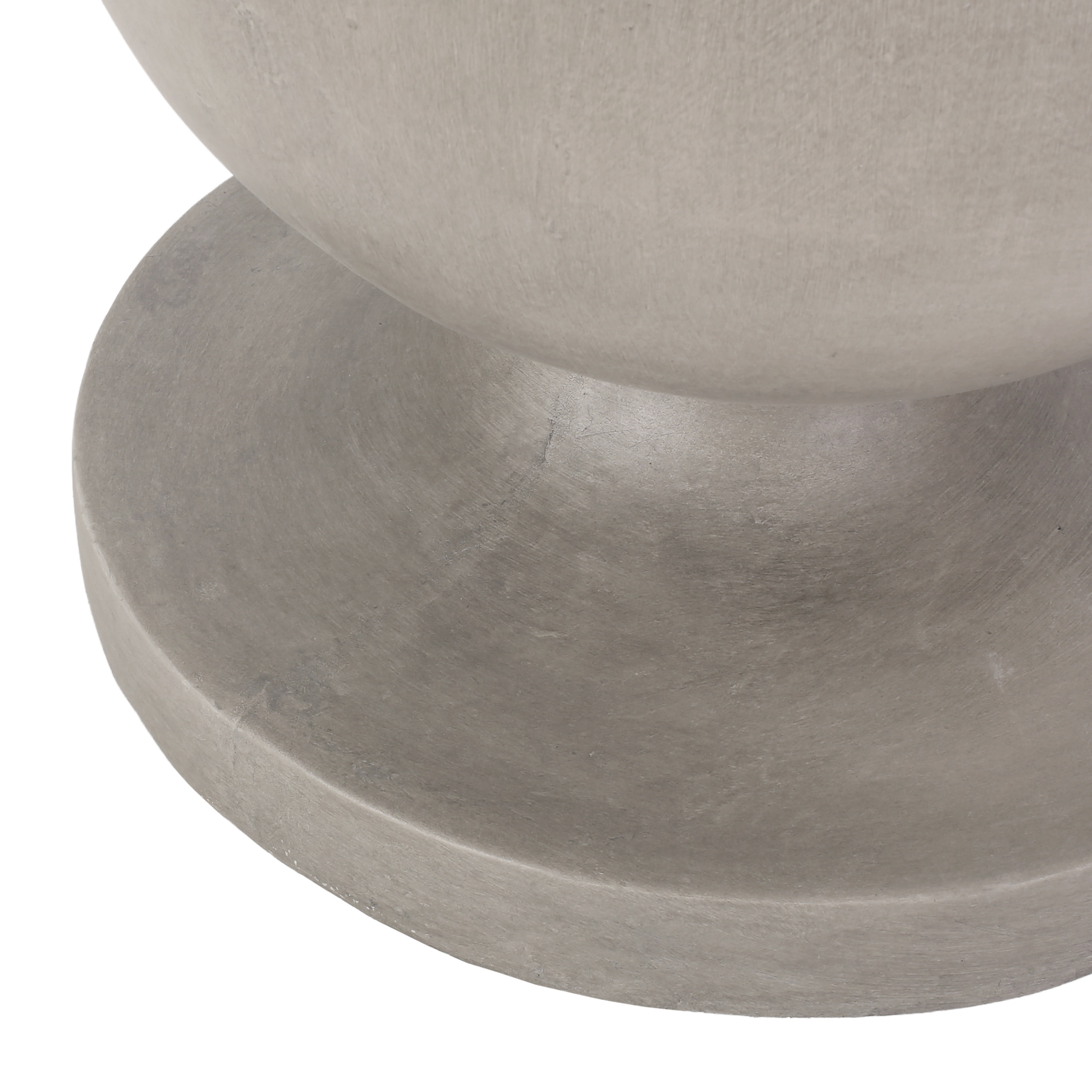 Travis Lightweight Concrete Outdoor Side Table, Concrete Finish - Image 4