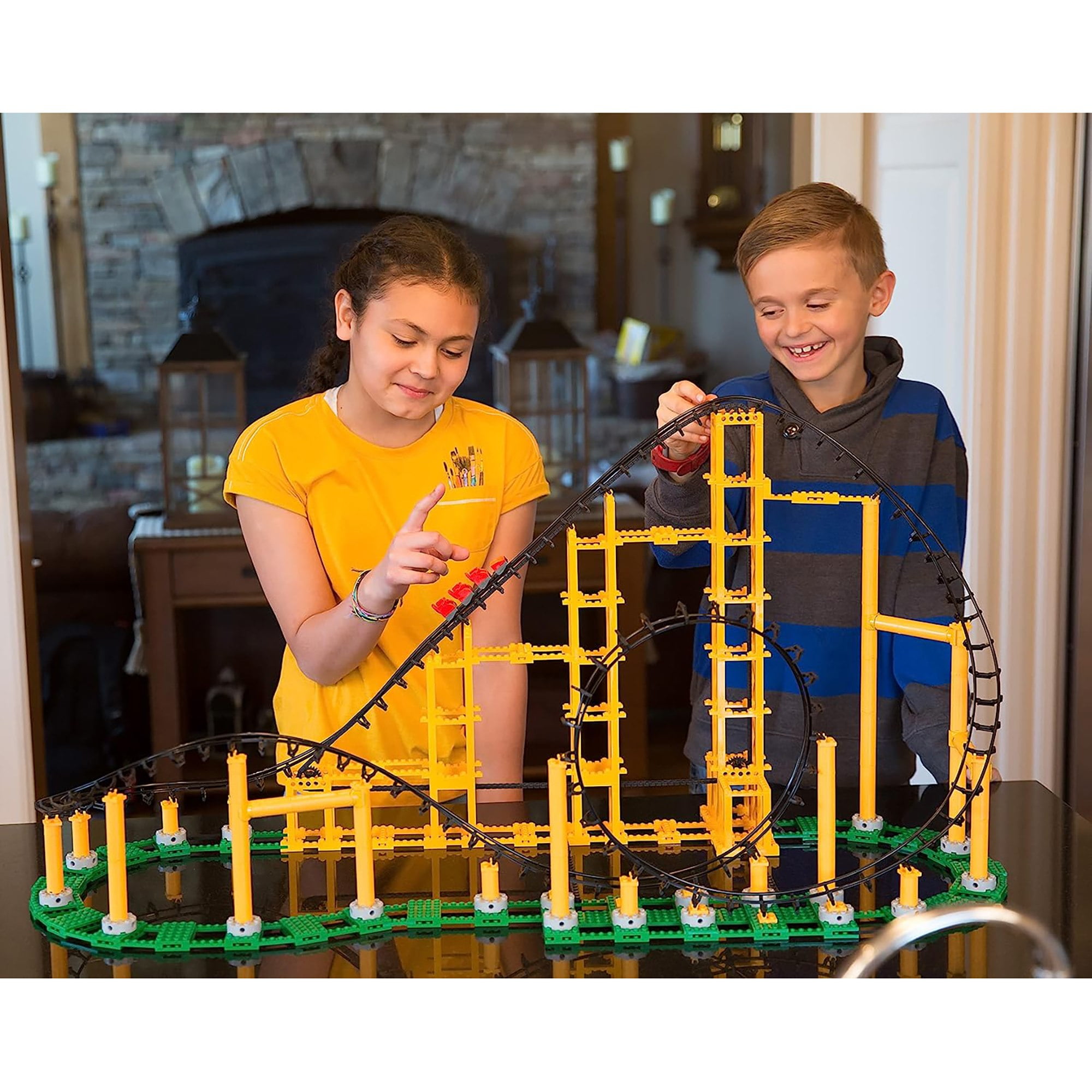 CDX Blocks: Sidewinder - 825 Pieces, Building Brick Set, Gravity Powered Looping Coaster Model, Promotes STEM Learning - Image 5