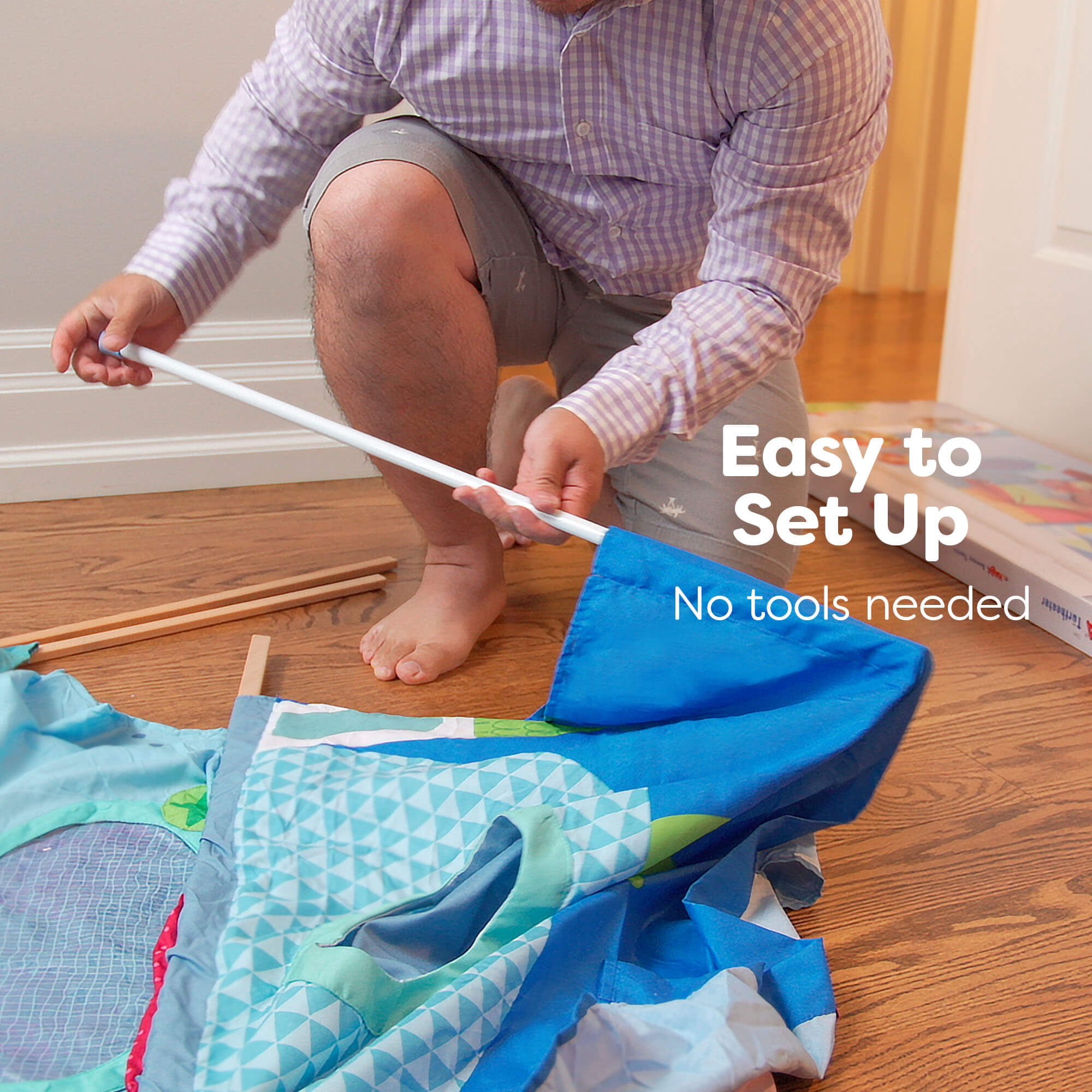 HABA Doorway Puppet Theater - Space Saver with Adjustable Rod: Ideal for Pretend Play, Hand Puppets, Educational Kids Activities, & Toys for Toddlers - Image 2