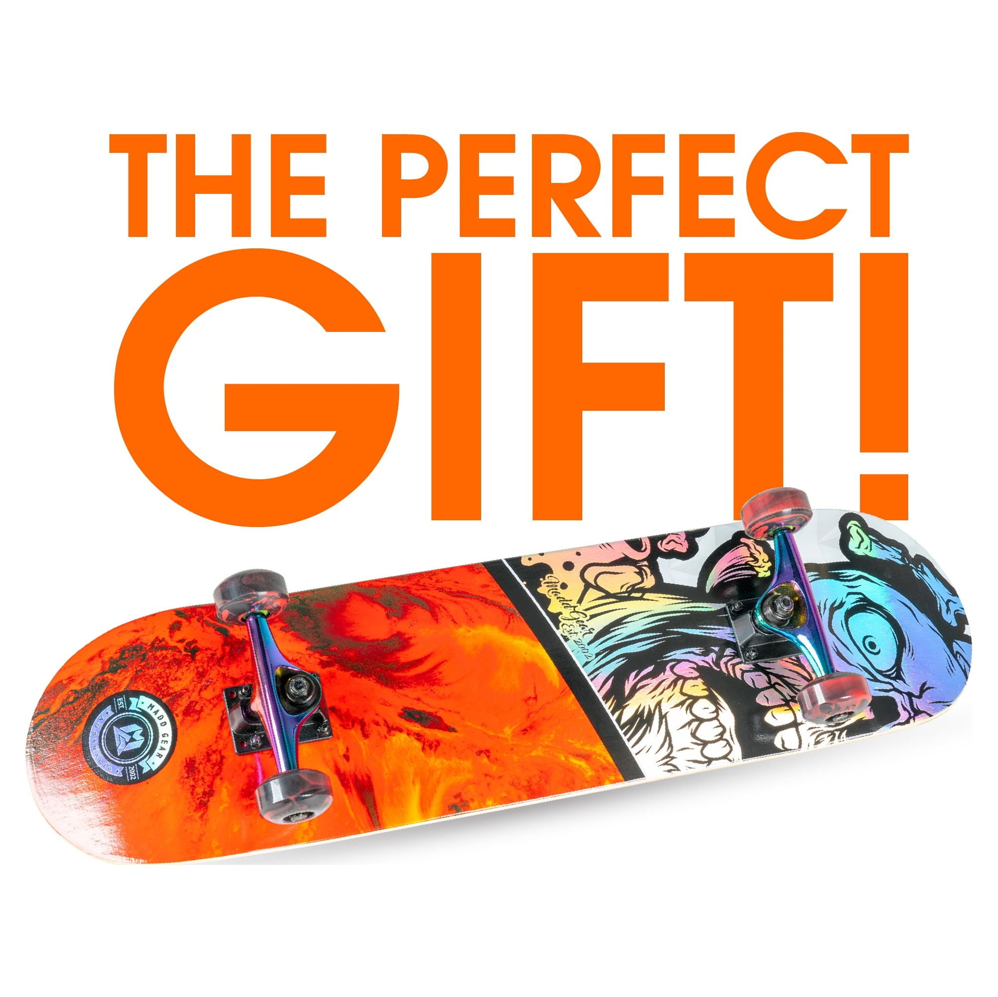 Madd Gear Skateboard 31 x 8 Inch Grind Complete Canadian Maple Deck Pro Aluminum Oil Slick Trucks - Image 13