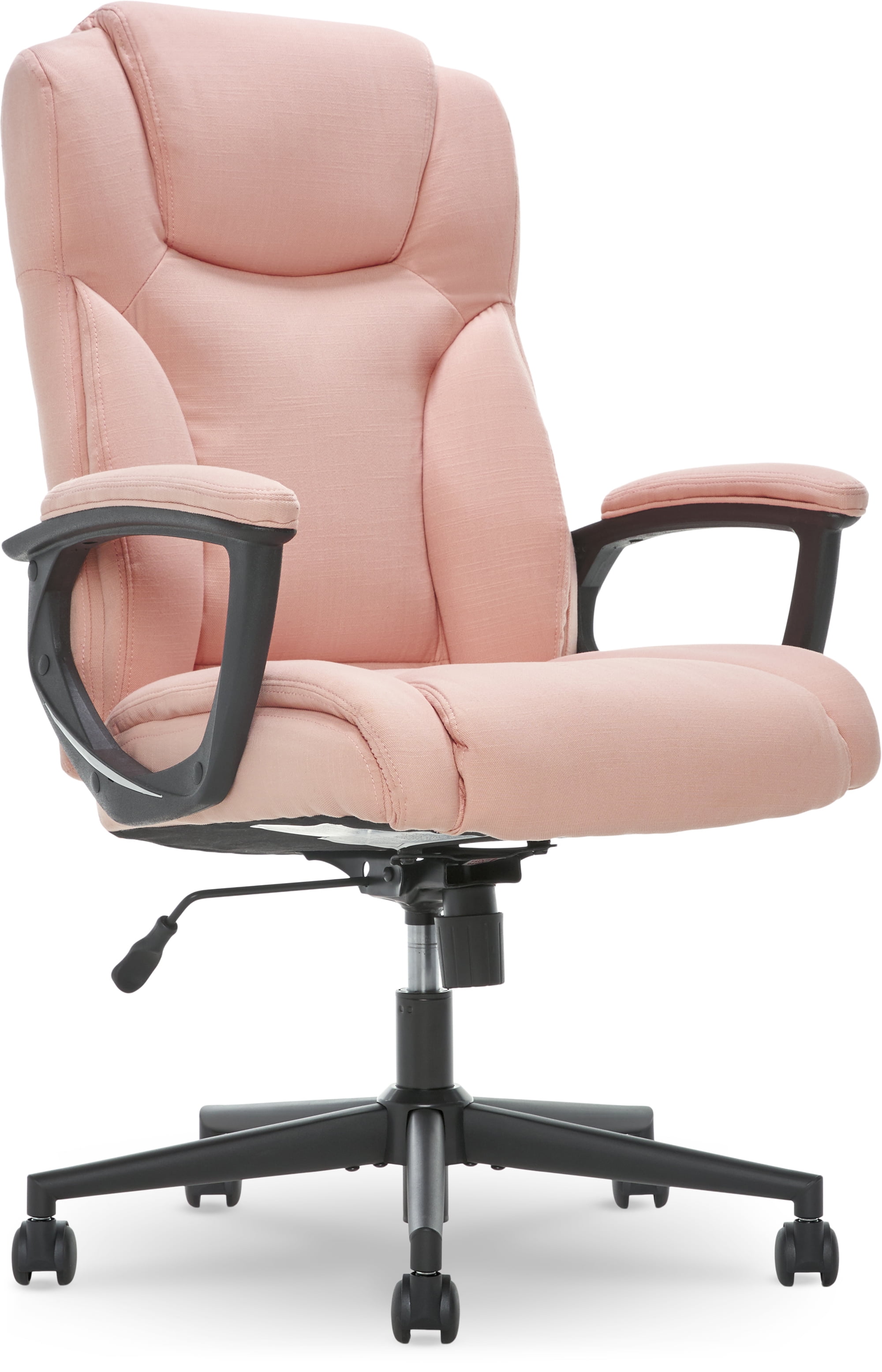 Serta Connor Microfiber High Back Executive Chair with Arms, Pink - Image 2