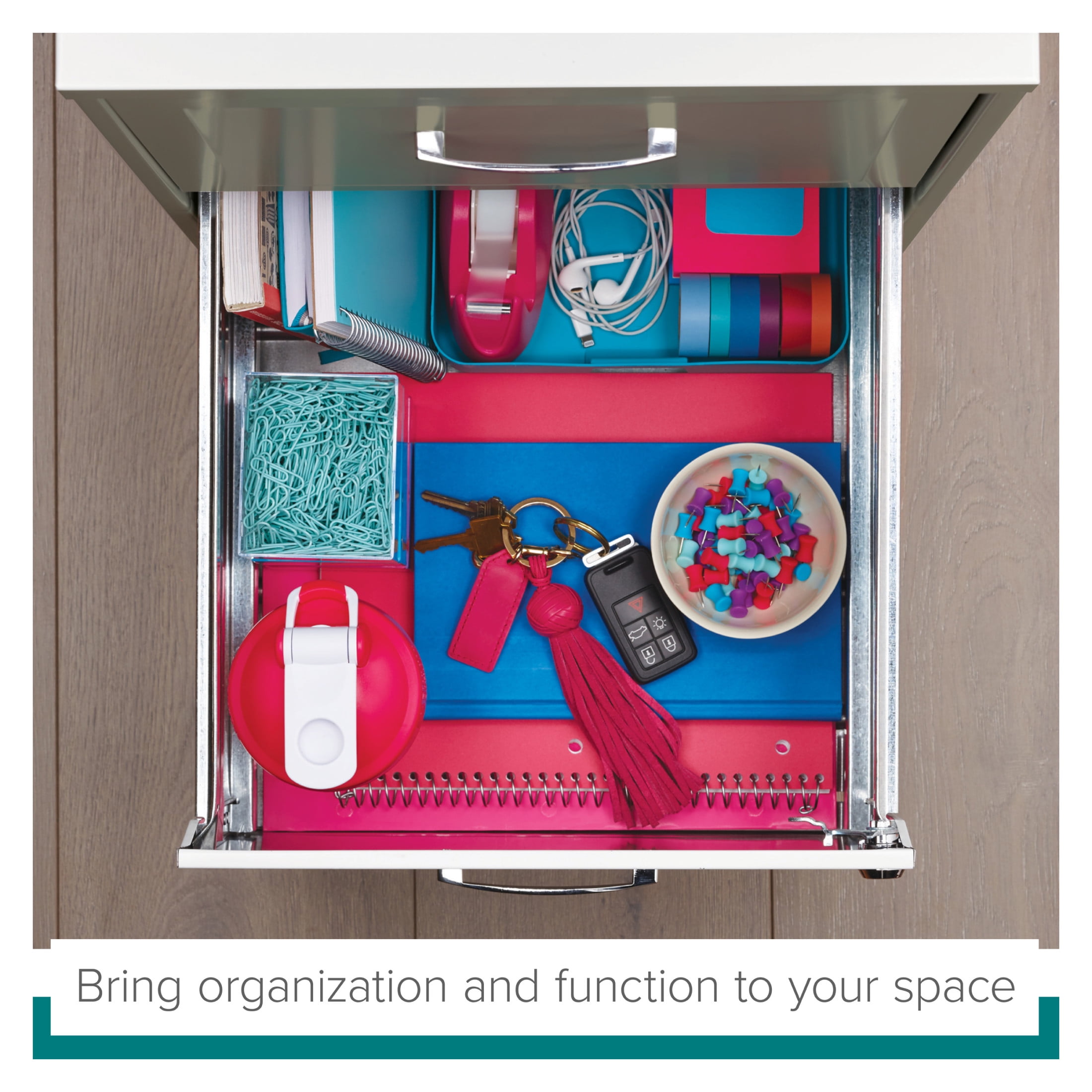 Space Solutions 18" Deep 2 Drawer Mobile Letter Width Vertical File Cabinet, White - Image 11