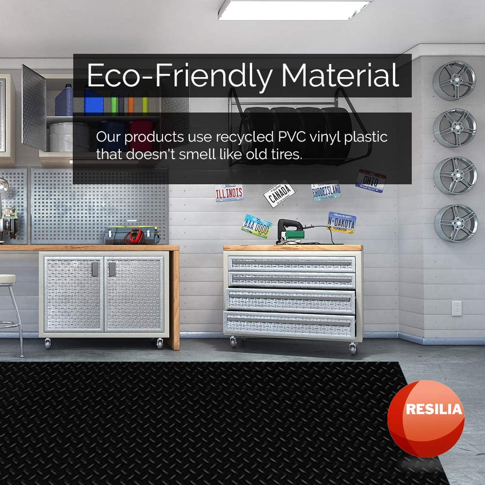 Resilia AX-AXZP-GRFJ, Slip-Resistant, Floor Mats, 4 feet x 8 feet - Black - Image 7