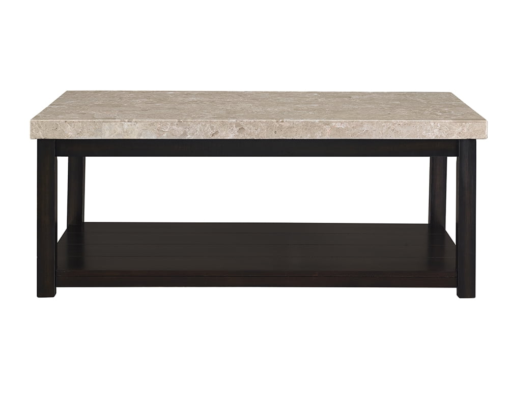 Picket House Furnishings Caleb Marble Top Coffee Table in Espresso - Image 6