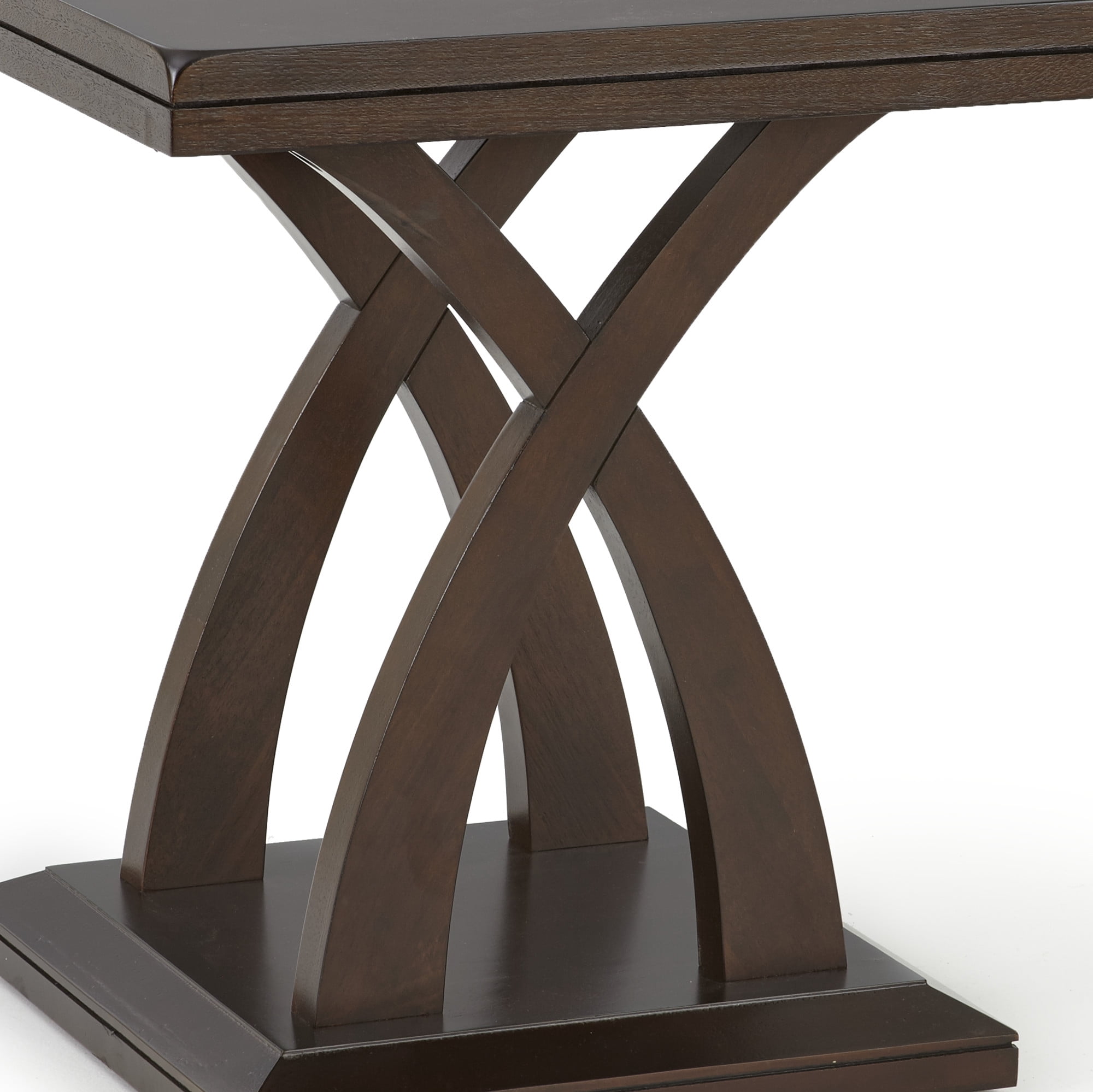 Steve Silver Jocelyn Square End Table, Espresso Cherry Wood - Image 3
