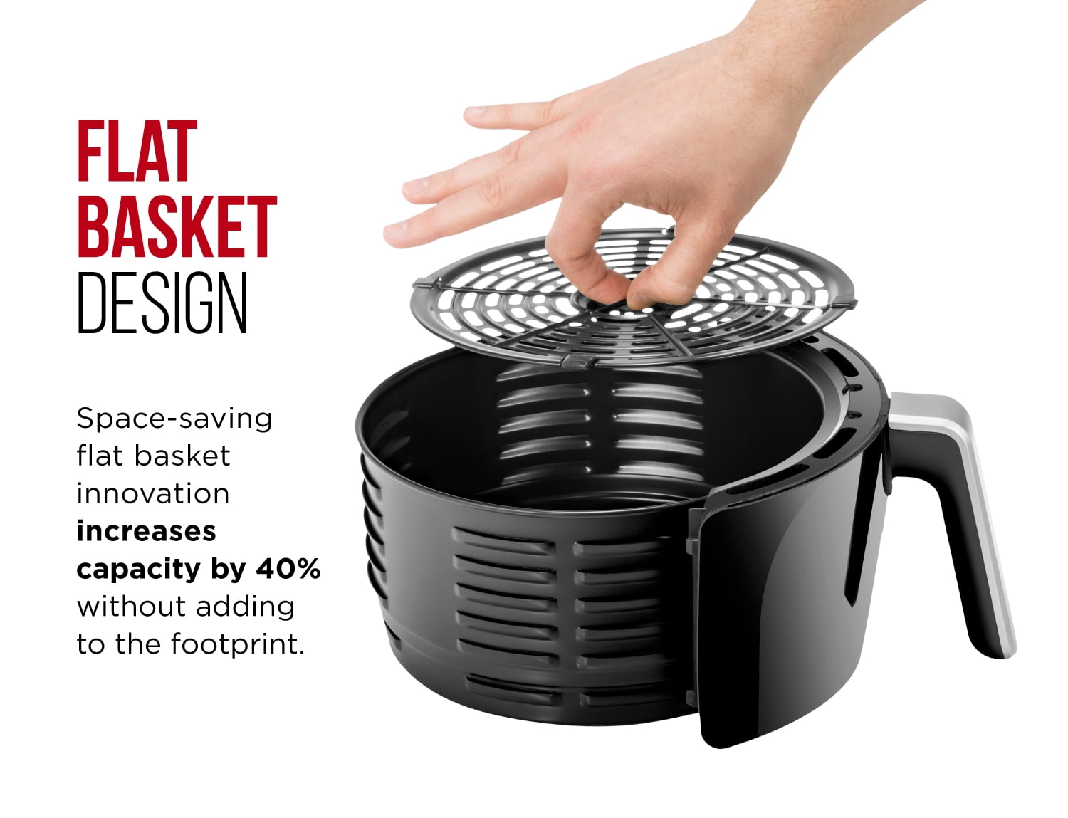 Chefman Digital 6.5 Liter Rapid Temperature Controlling Air Fryer W/ Flat Basket - Image 3