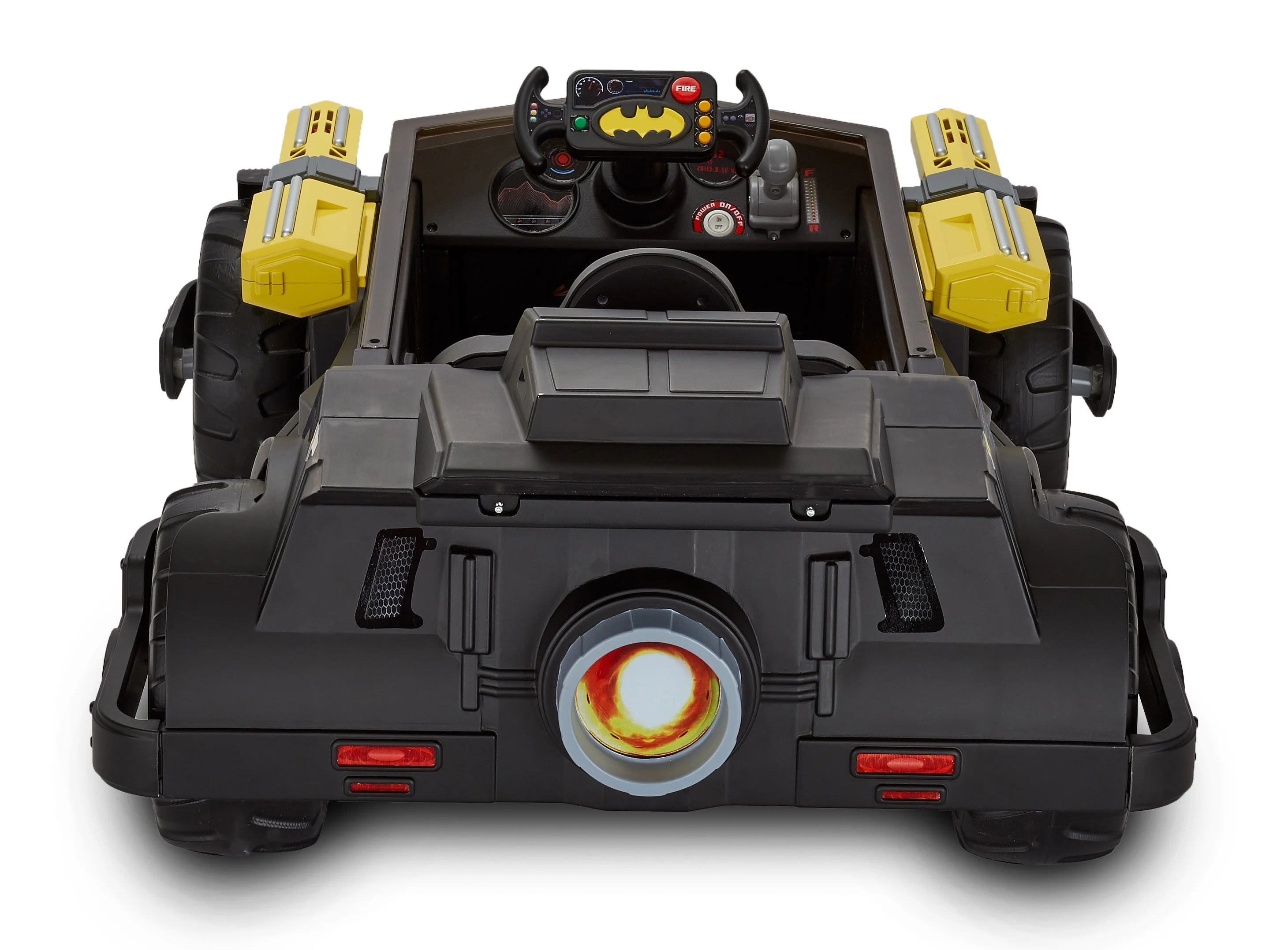 6 Volt DC Comics Batman Batmobile Battery Powered Ride-on - Features Light up Cannons and Sounds! - Image 7