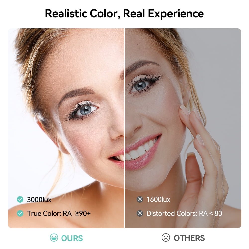 Lash Light, SINGES Floor Lash Lamp for Eyelash Tech,Dimmable Height Half-Moon Light for Eyelash Tattoo Skincare - Image 2