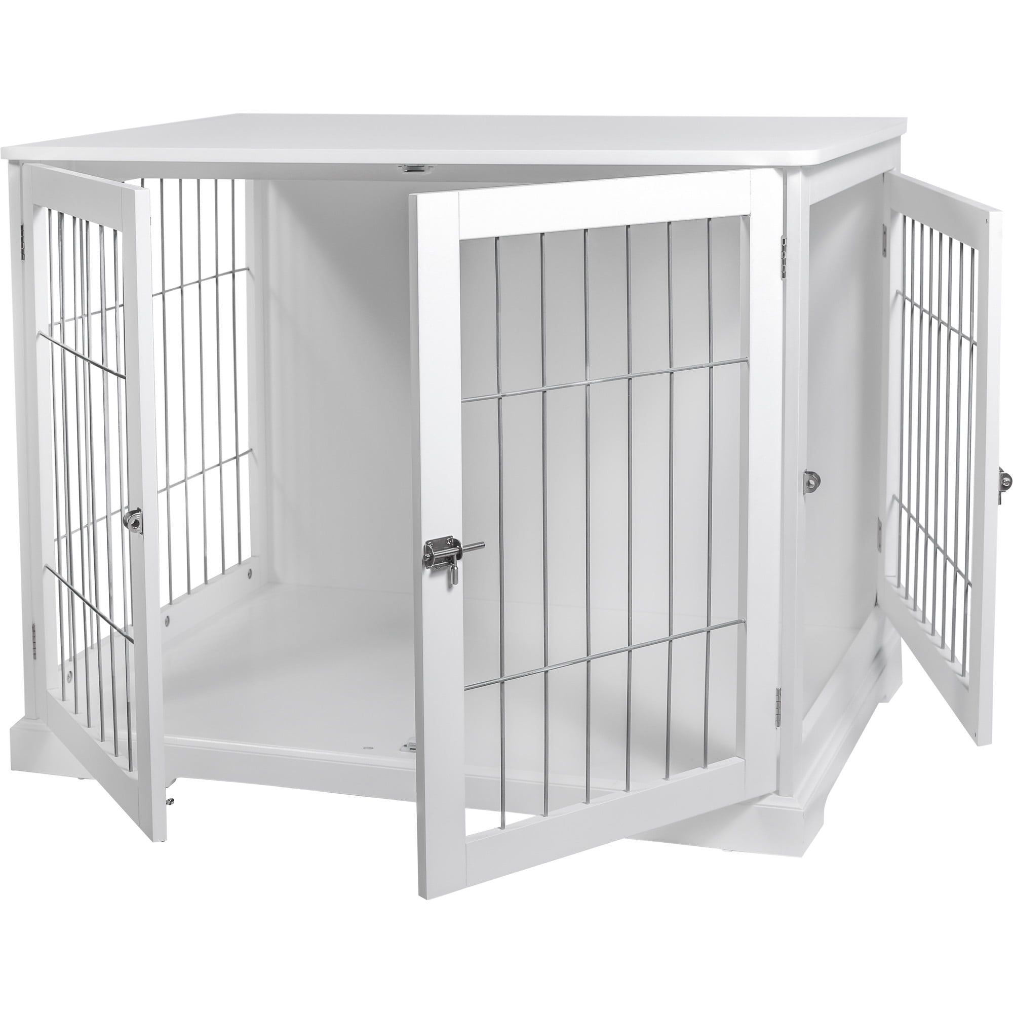 TRIXIE 29.5" Dog Crate, Indoor Crate Table for Dogs Up to 25 lb, Small Dog Kennel, White - Image 3
