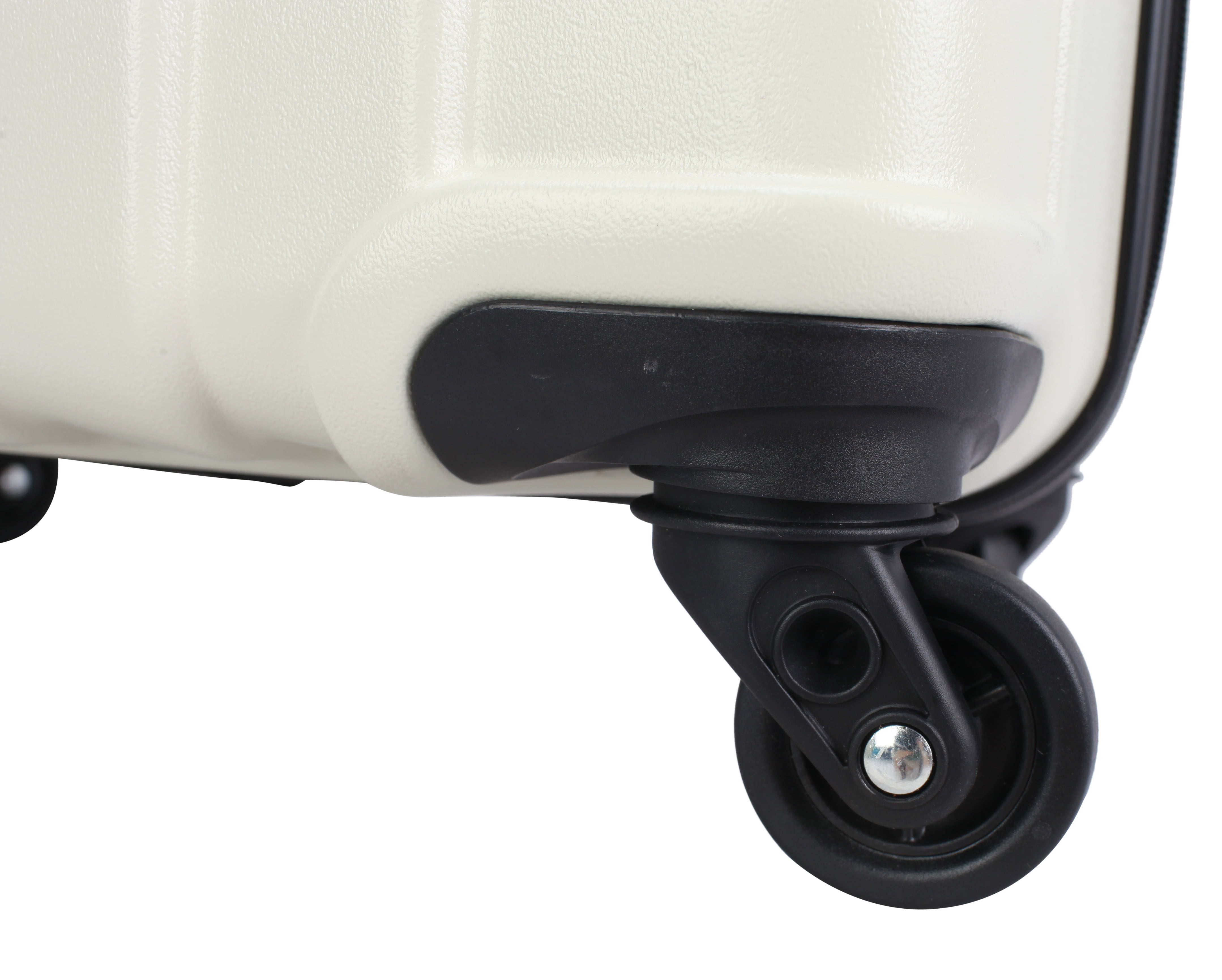 Moda ABS Hard Side 3 Piece Luggage Set, Includes 28-inch and 24-inch Checked and 20-inch Carry-on Luggage, White - Image 6