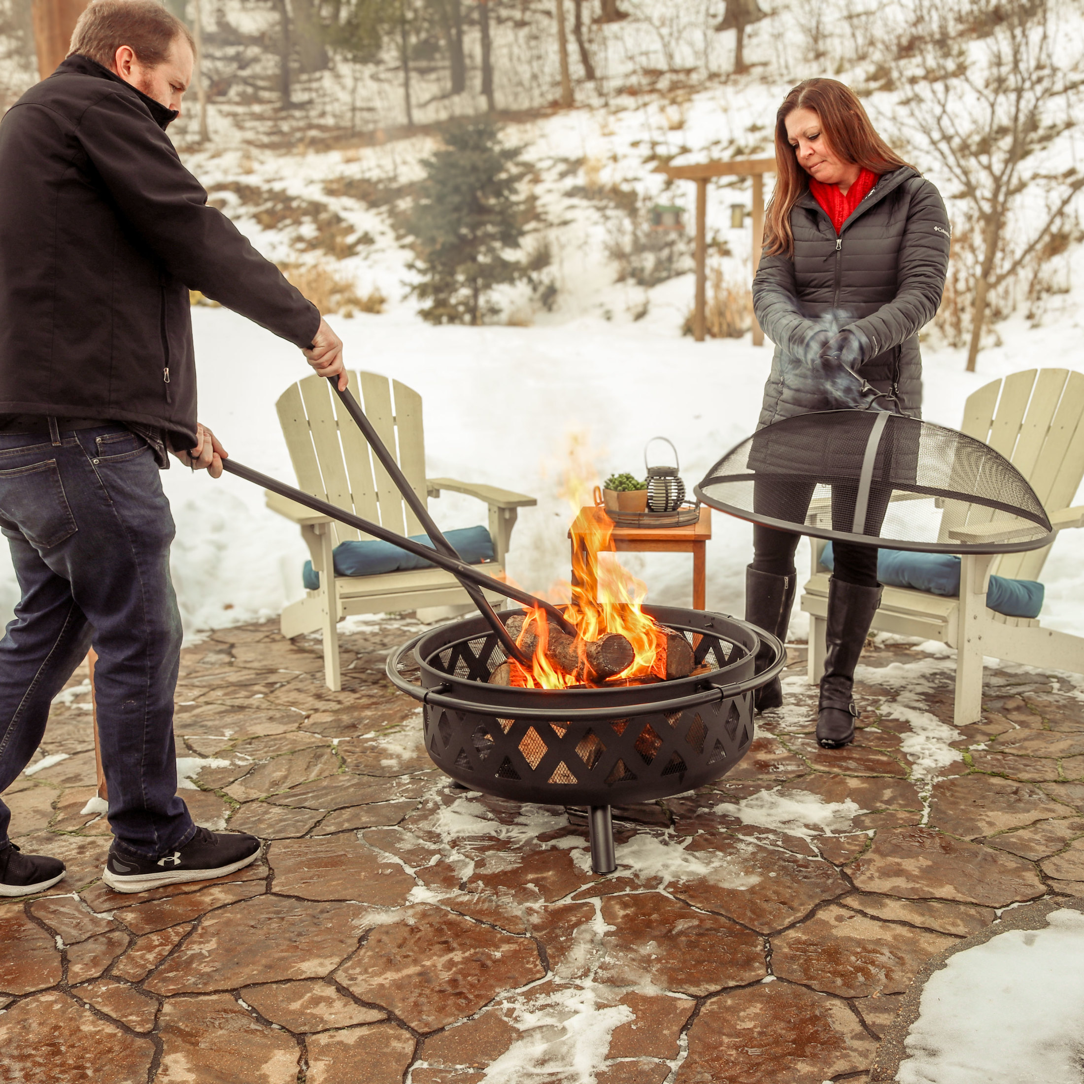 Sunnydaze Steel Fire Tongs - Image 6