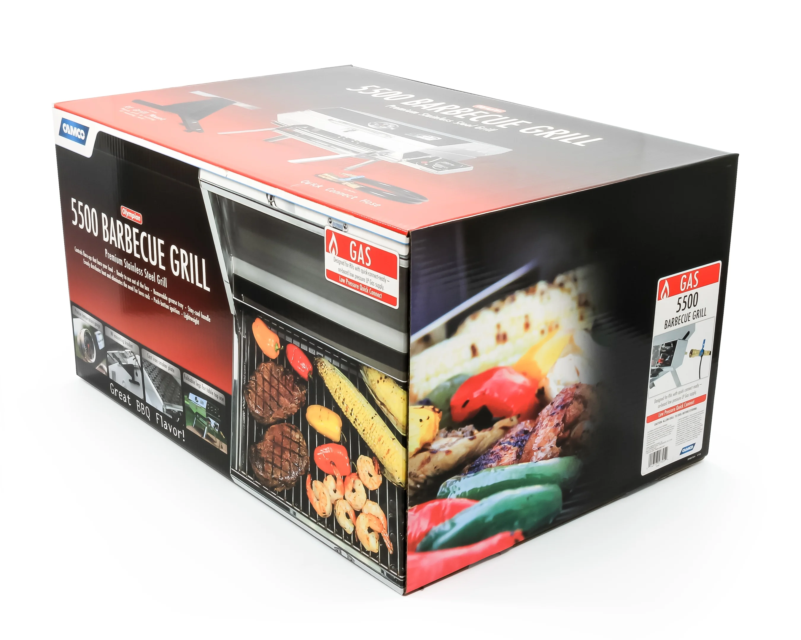 Camco 57305 Olympian 5500 Stainless Steel Portable/RV Grill - Image 5