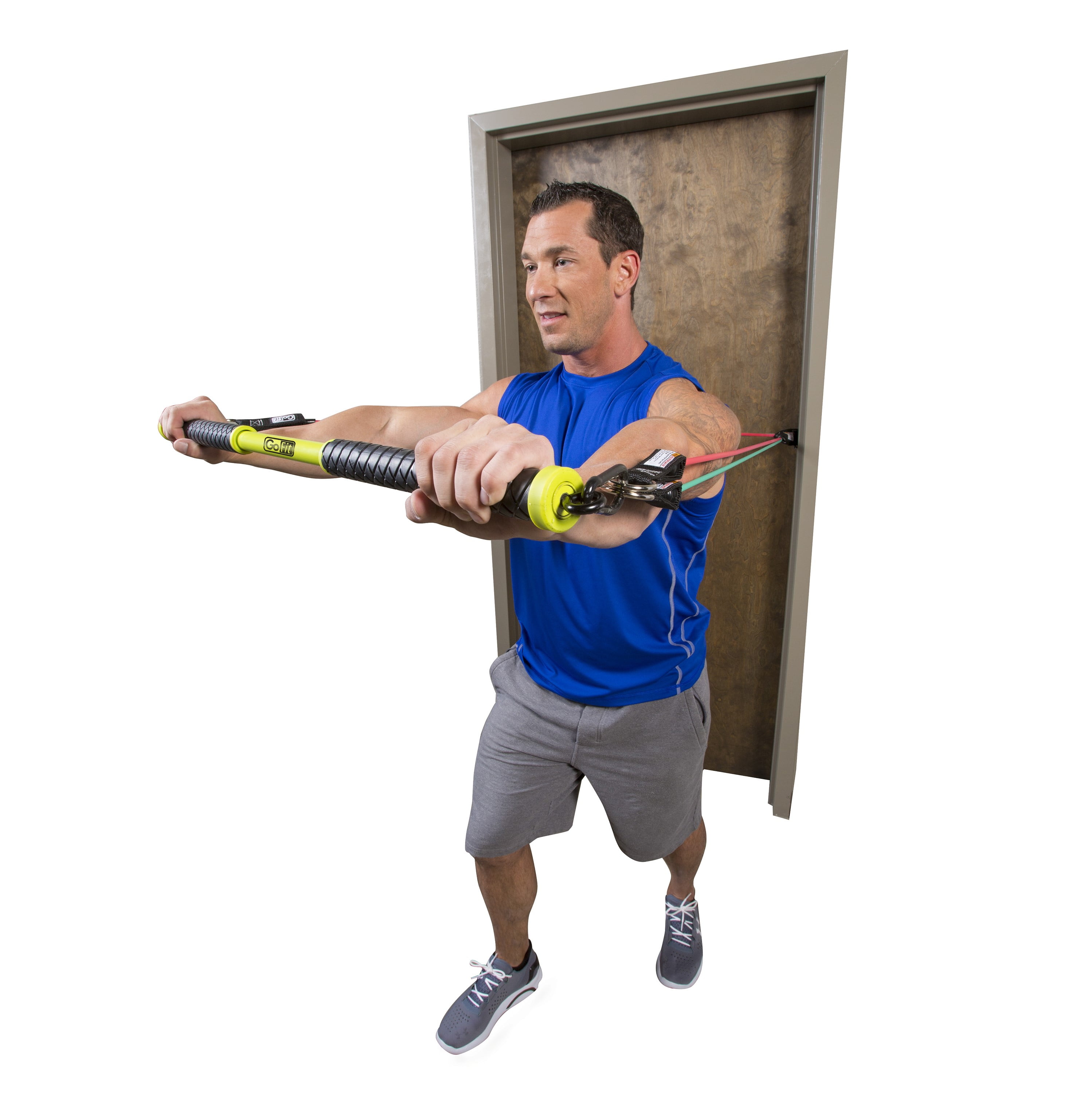 GoFit Mega ProGym Complete Home Gym System with 6 Resistance Tubes, 450 lbs Total Resistance - Image 3