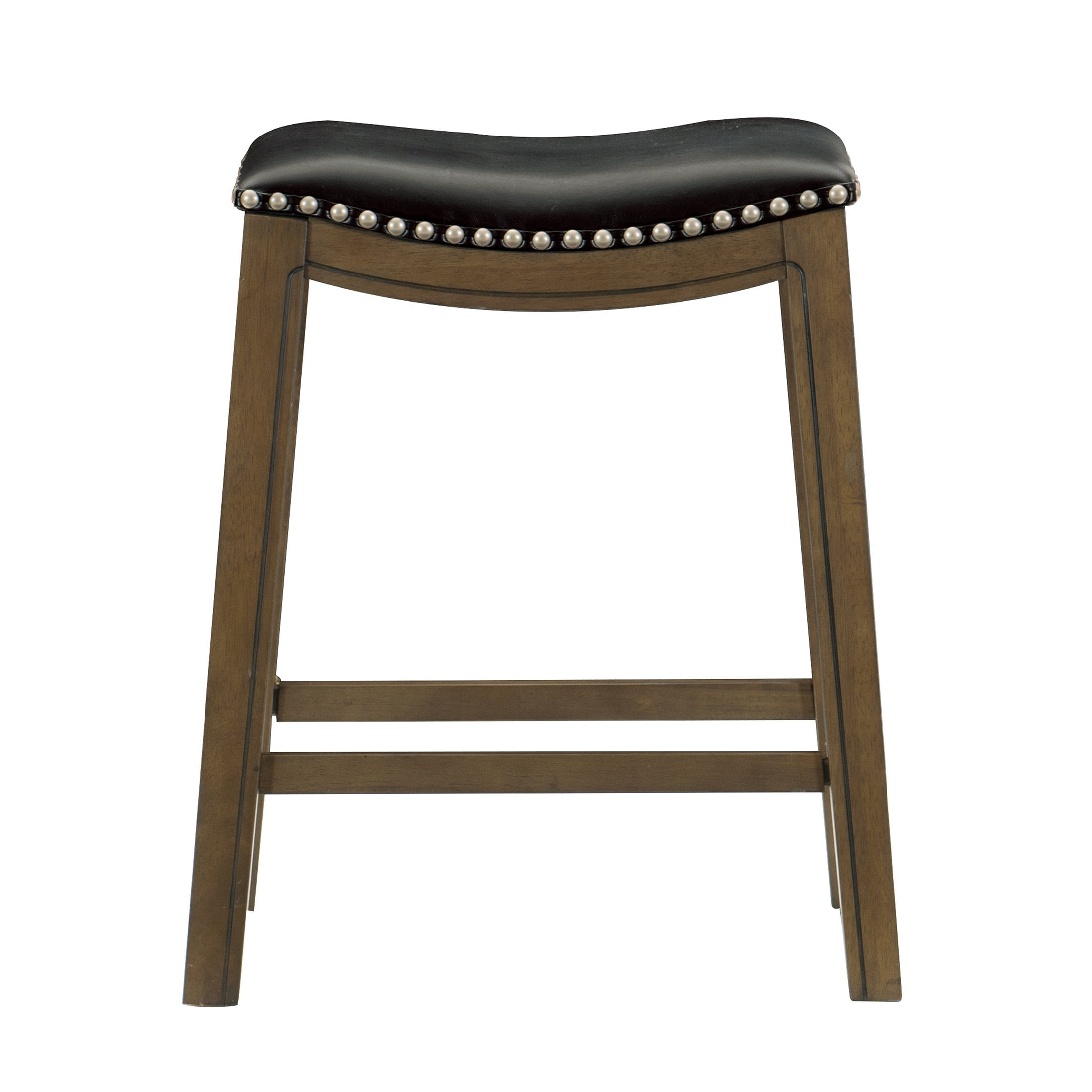 OakvillePark Eustis Saddle Seat Counter Height Barstool, Black - Image 2