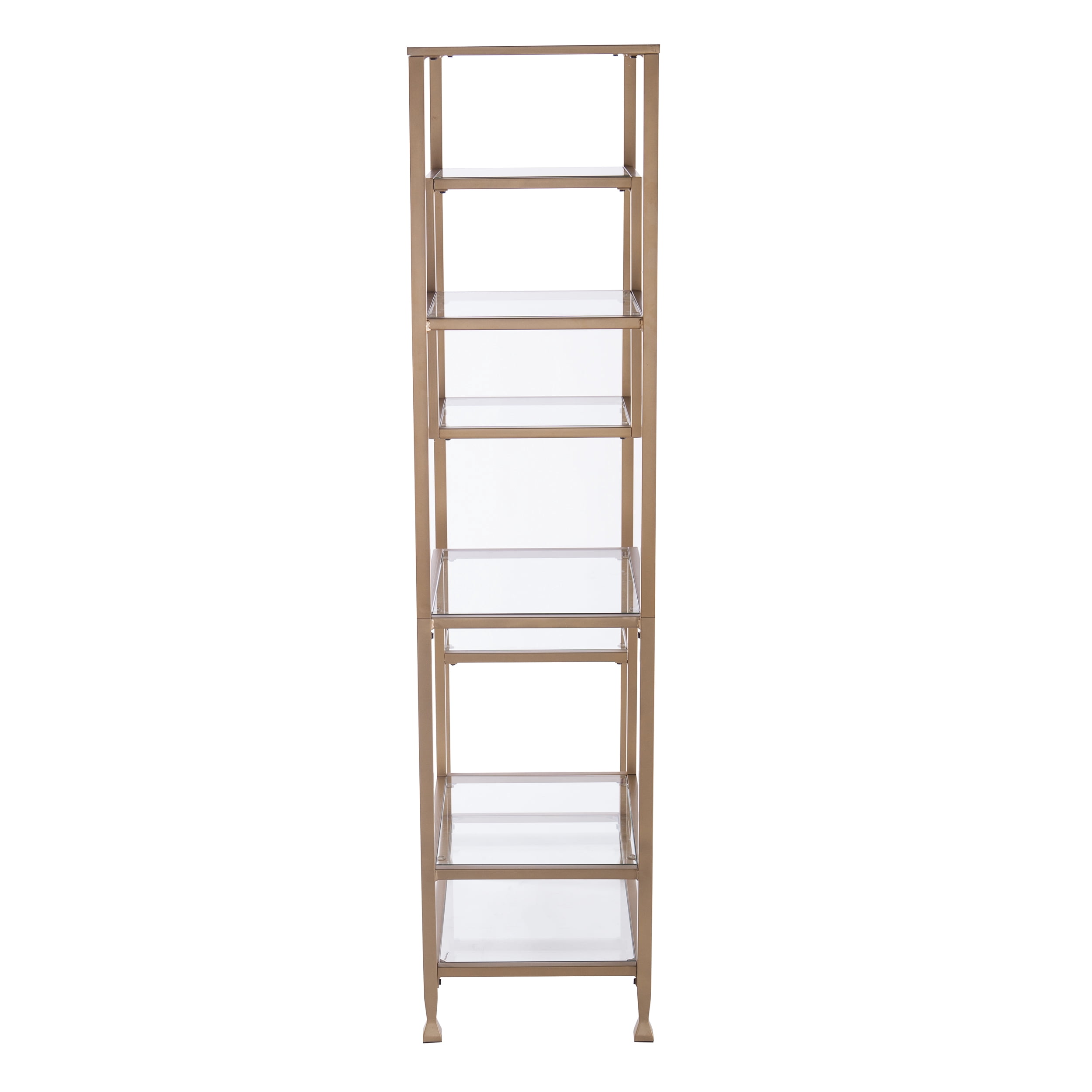 Jaymes Metal/Glass Asymmetrical Bookcase - Image 11