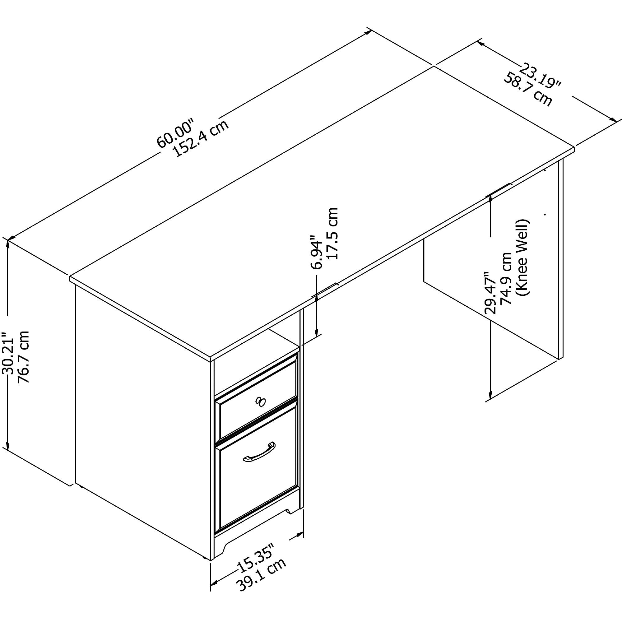 Bush Furniture Cabot 60" Computer Desk with Storage, Espresso Oak - Image 4