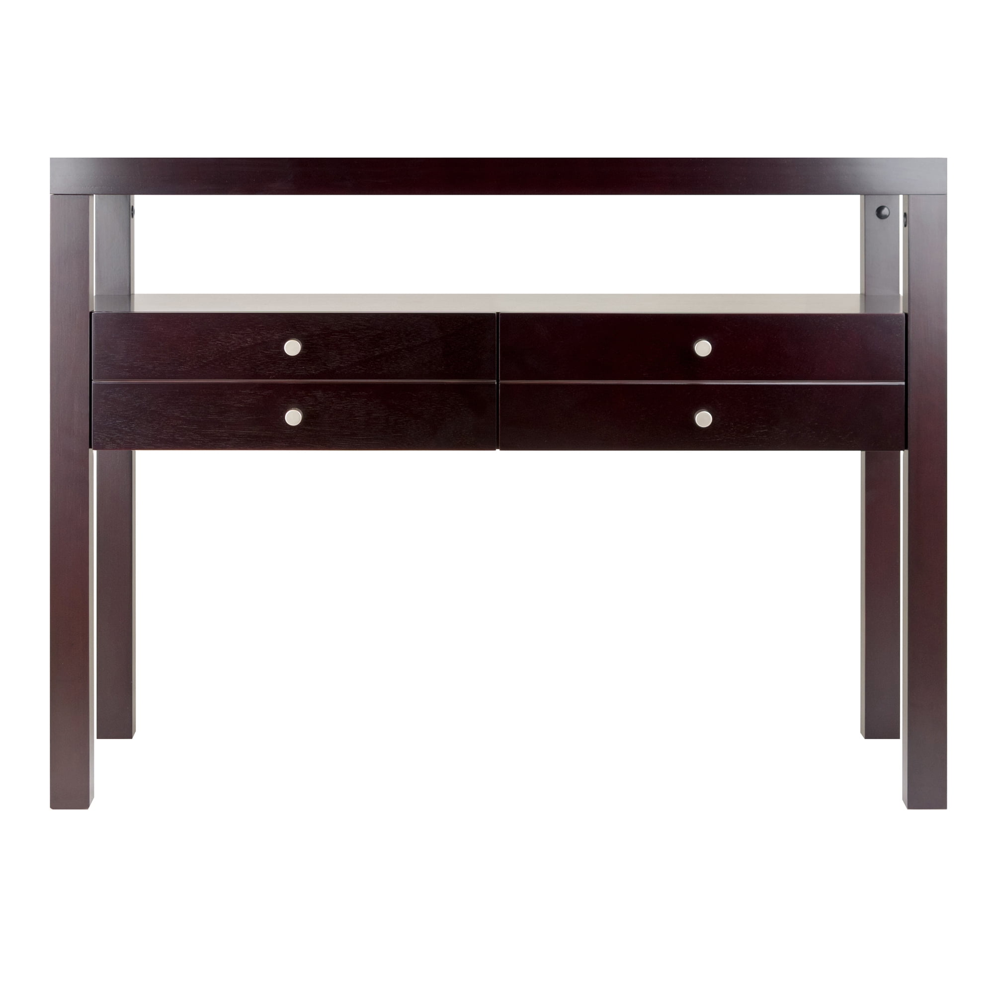 Winsome Copenhagen Console Table, Two Drawers, Espresso Finish - Image 5