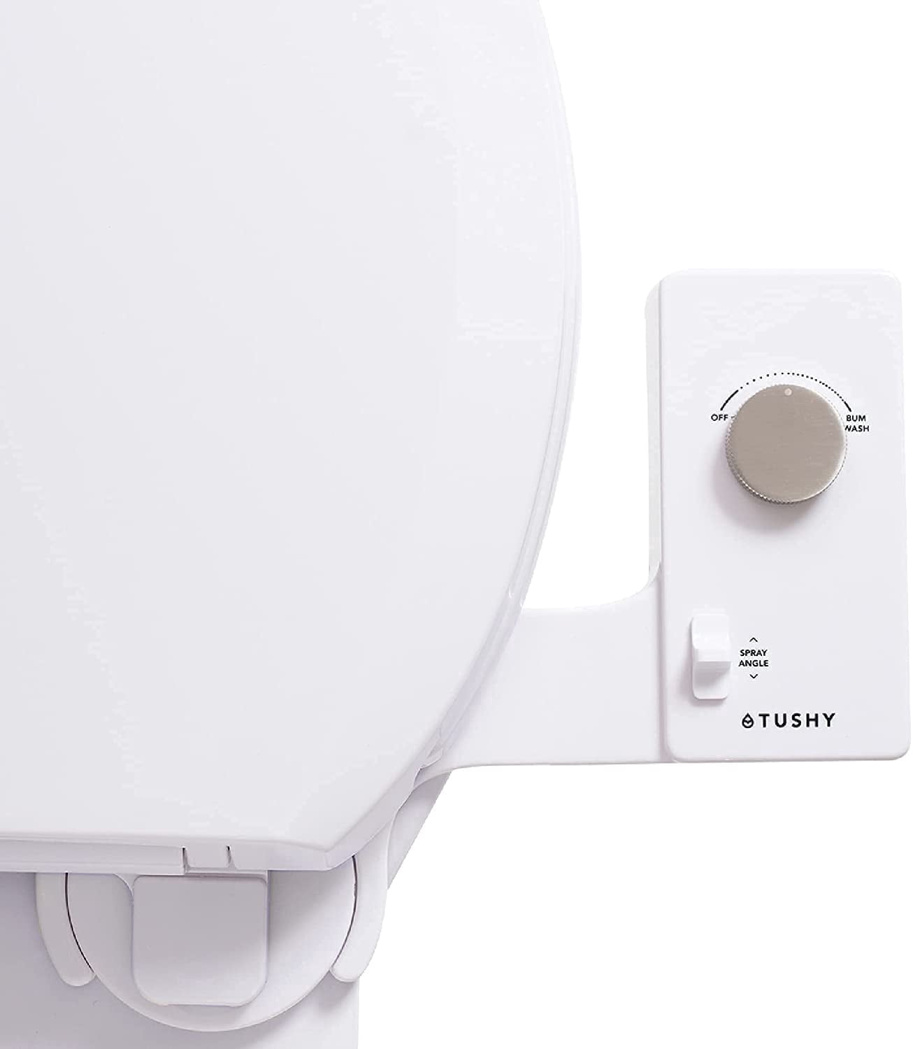 TUSHY Classic 3.0 Bidet Toilet Seat Attachment - Adjustable Water Cleaning Pressure - Brushed Nickel Knob - Image 6
