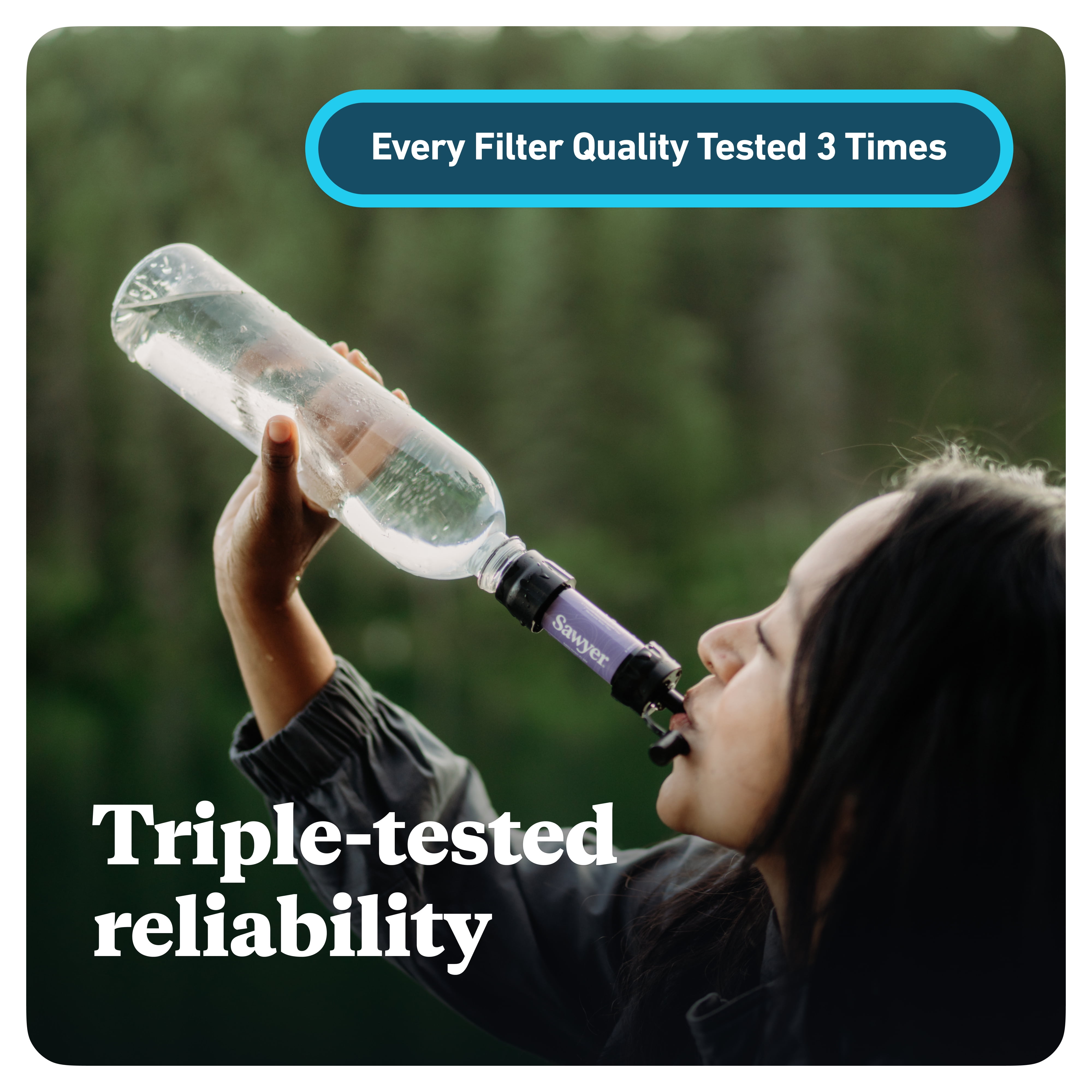 Sawyer Products SP2101 MINI Water Filtration System, 2-Pack, Blue / Green - Image 4