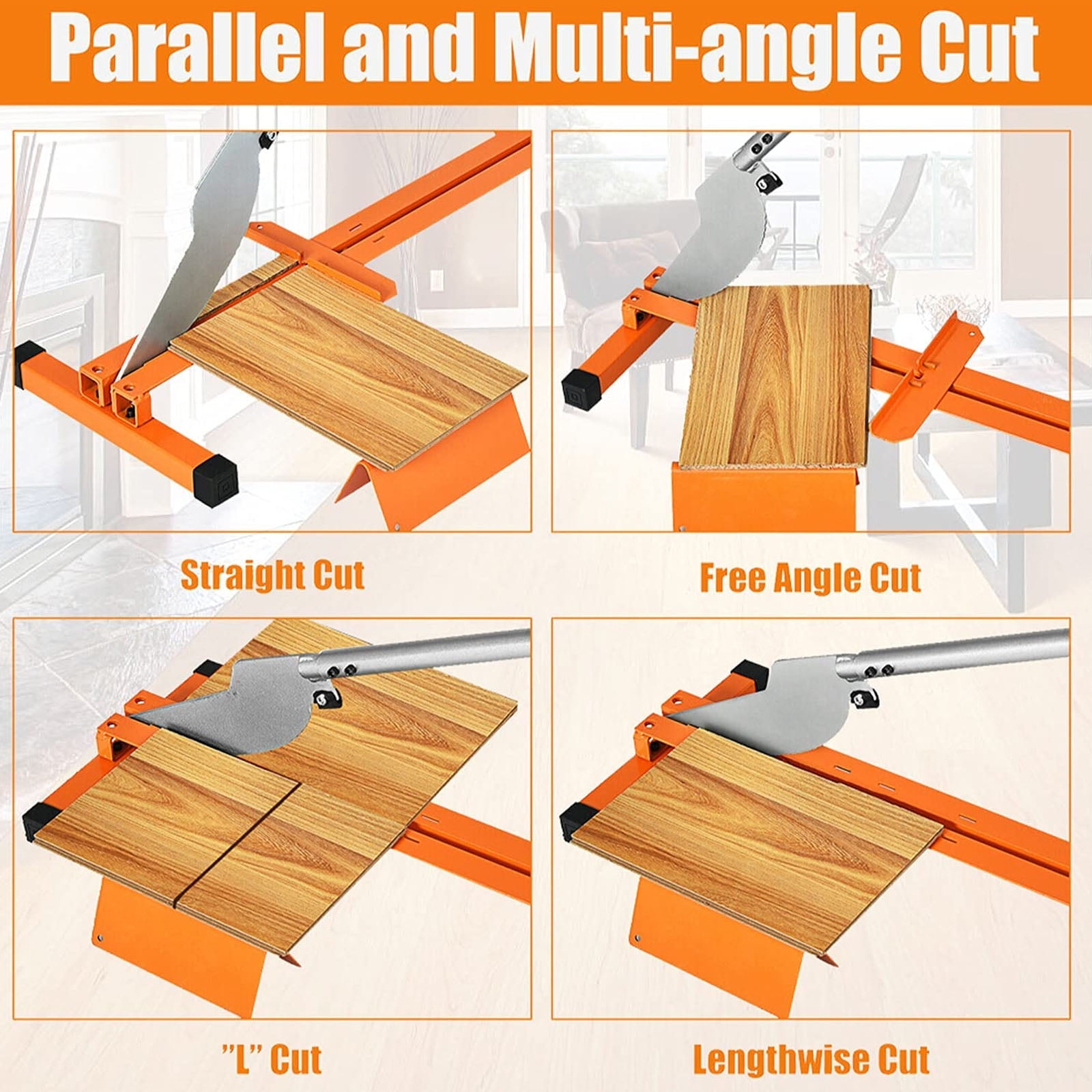 tonchean 12 inch Laminate Floor Cutter - Vinyl Wood Planks Cut Siding Laminate Cutter Hand Tool Duty Steel - Image 5