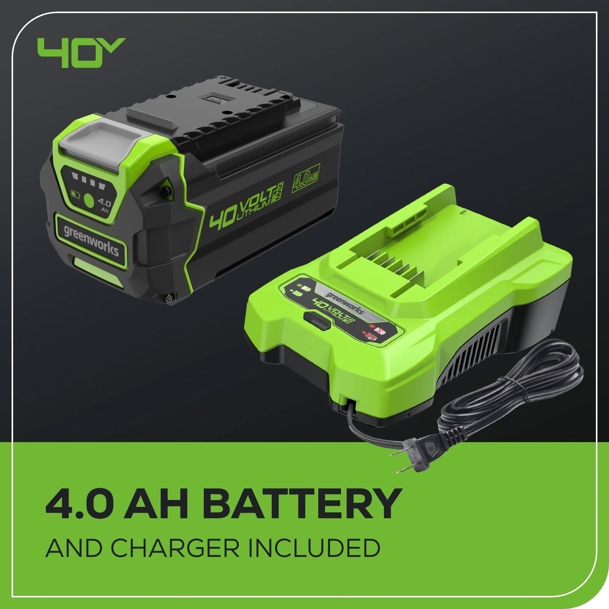 Greenworks 40V 16" Brushless Chainsaw with 4 Ah Battery & Charger 2016802AZ - Image 8