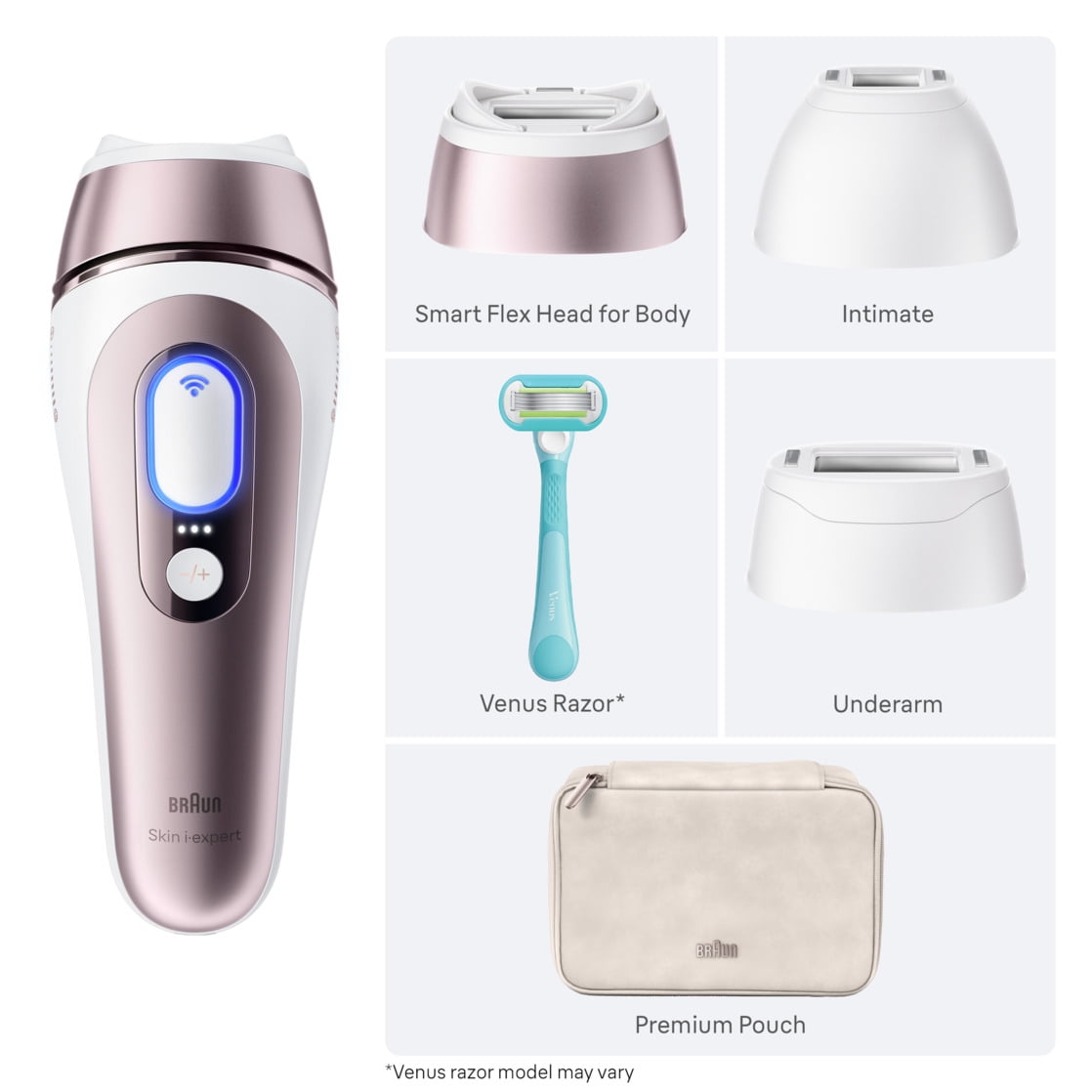 Braun IPL Skin i·expert, at Home Hair Removal, with Free App, 3 Heads, PL7243 - Image 7